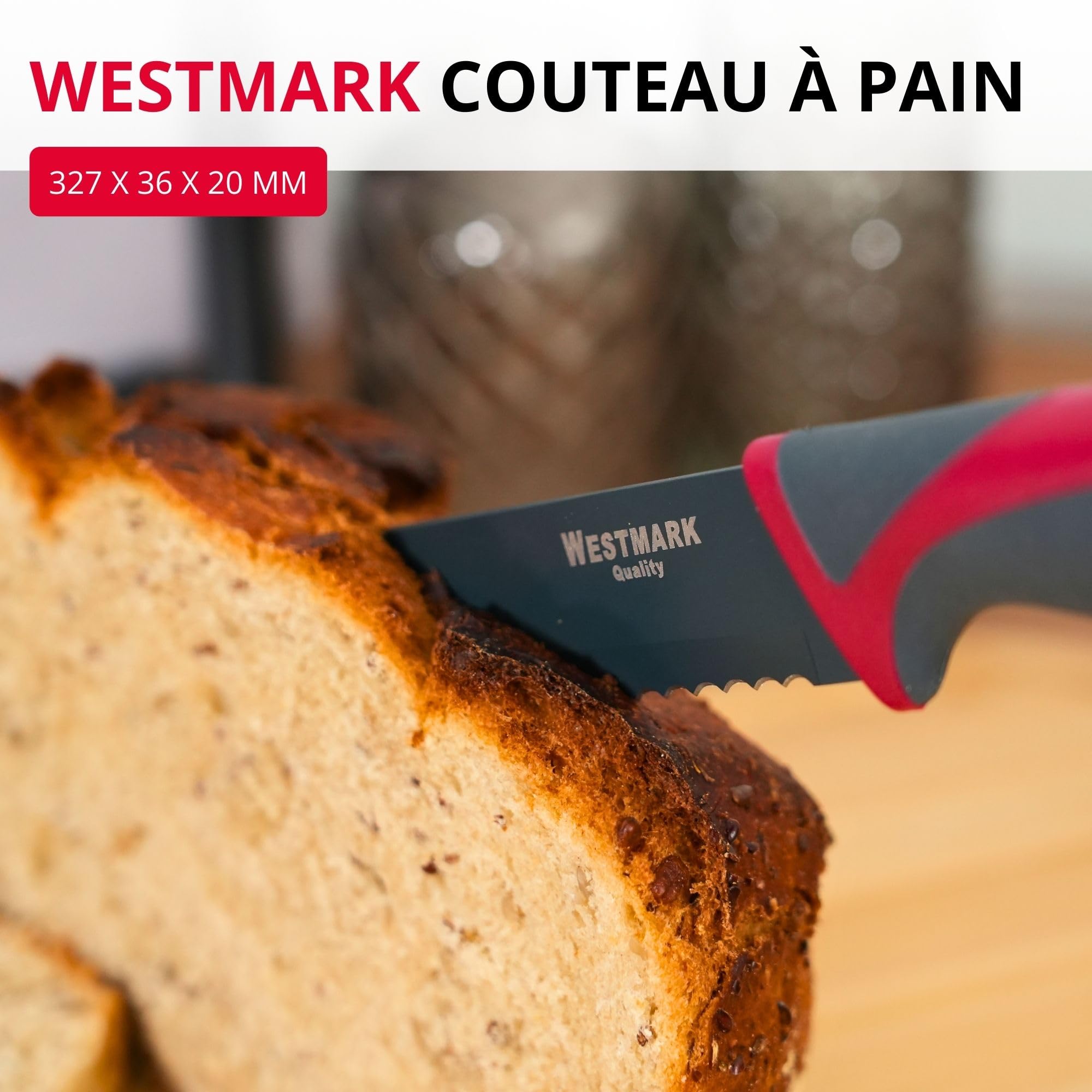 westmark-couteau-pain-longue-lame-dentel-e-20-cm-avec-prot-ge-lame-acier-inoxyda image 2