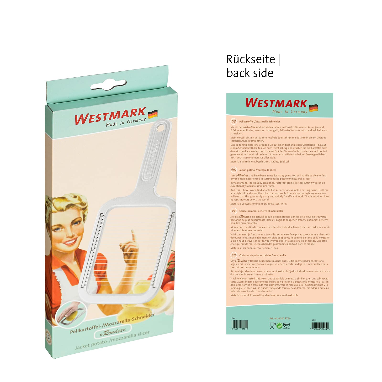 westmark-rondex-coupe-pommes-de-terre-et-mozzarella-aluminium-acier-inoxydable-t image 3