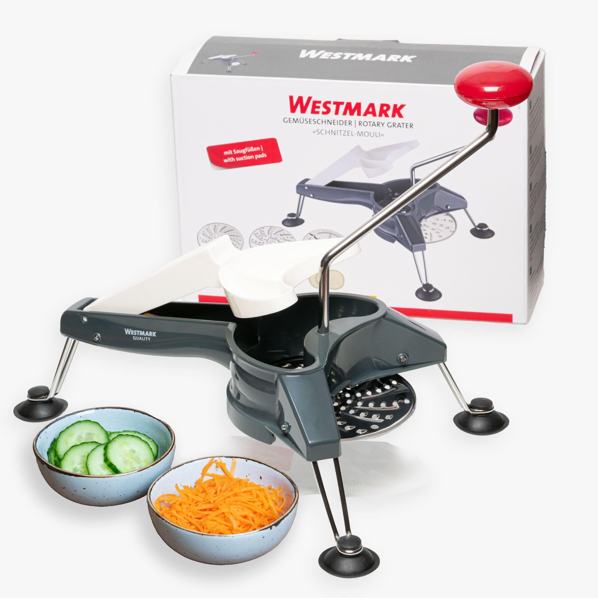 westmark-schnitzel-mouli-coupe-l-gumes-manivelle-3-disques-inox-r-pe-et-rabot-l- image 1