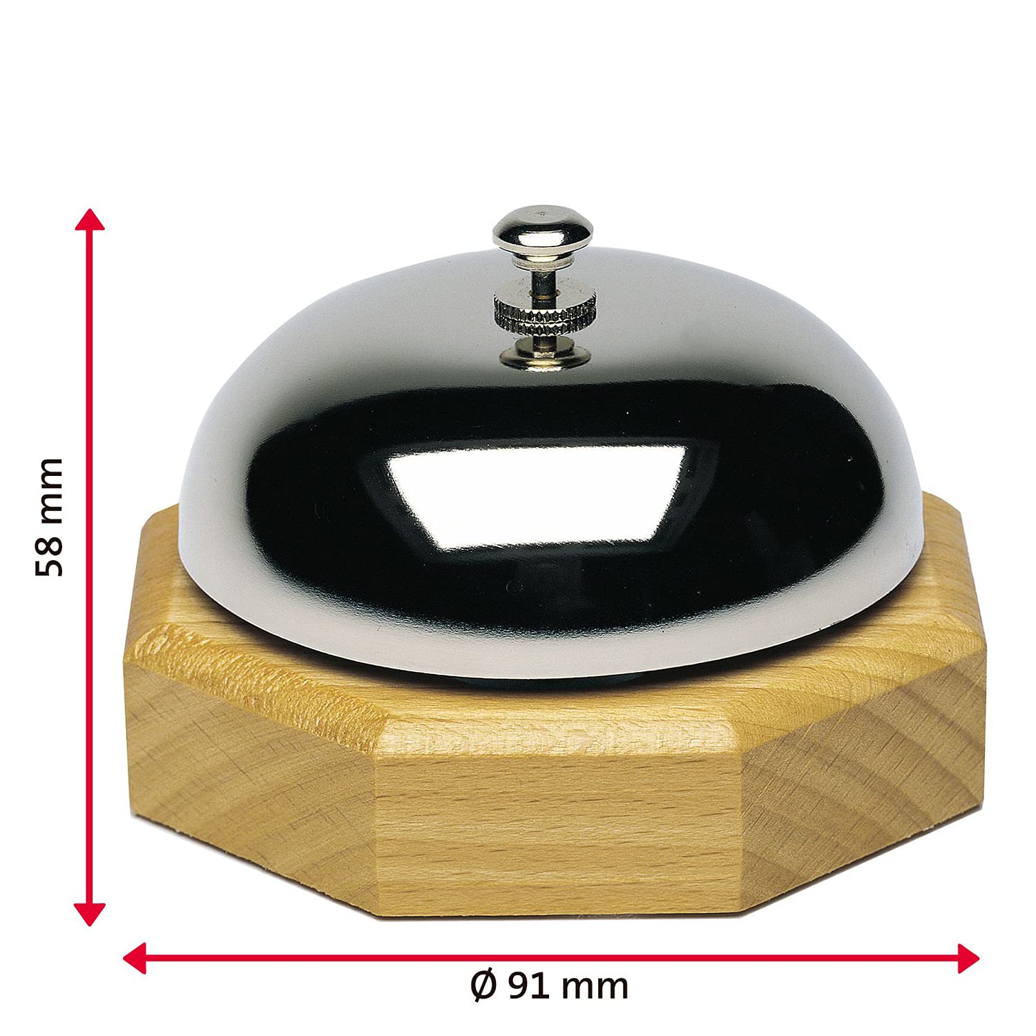 westmark-63202250-sonnette-de-comptoir-en-bois-et-m-tal-cloche-de-service-avec-p image 3