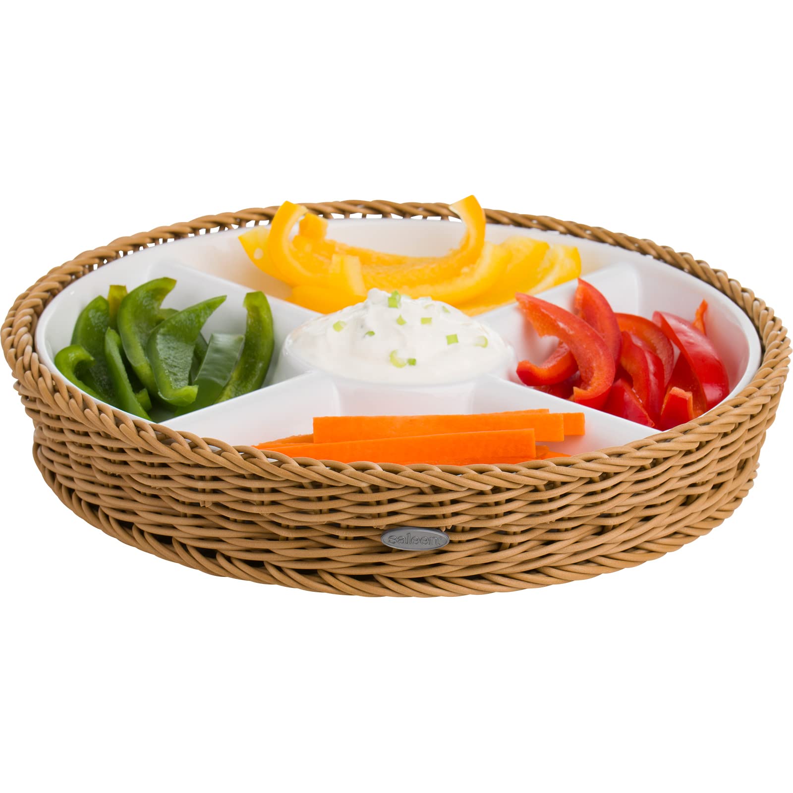 westmark-saleen-corbeille-ronde-5-compartiments-en-porcelaine-28-5-cm-coupelles- image 4