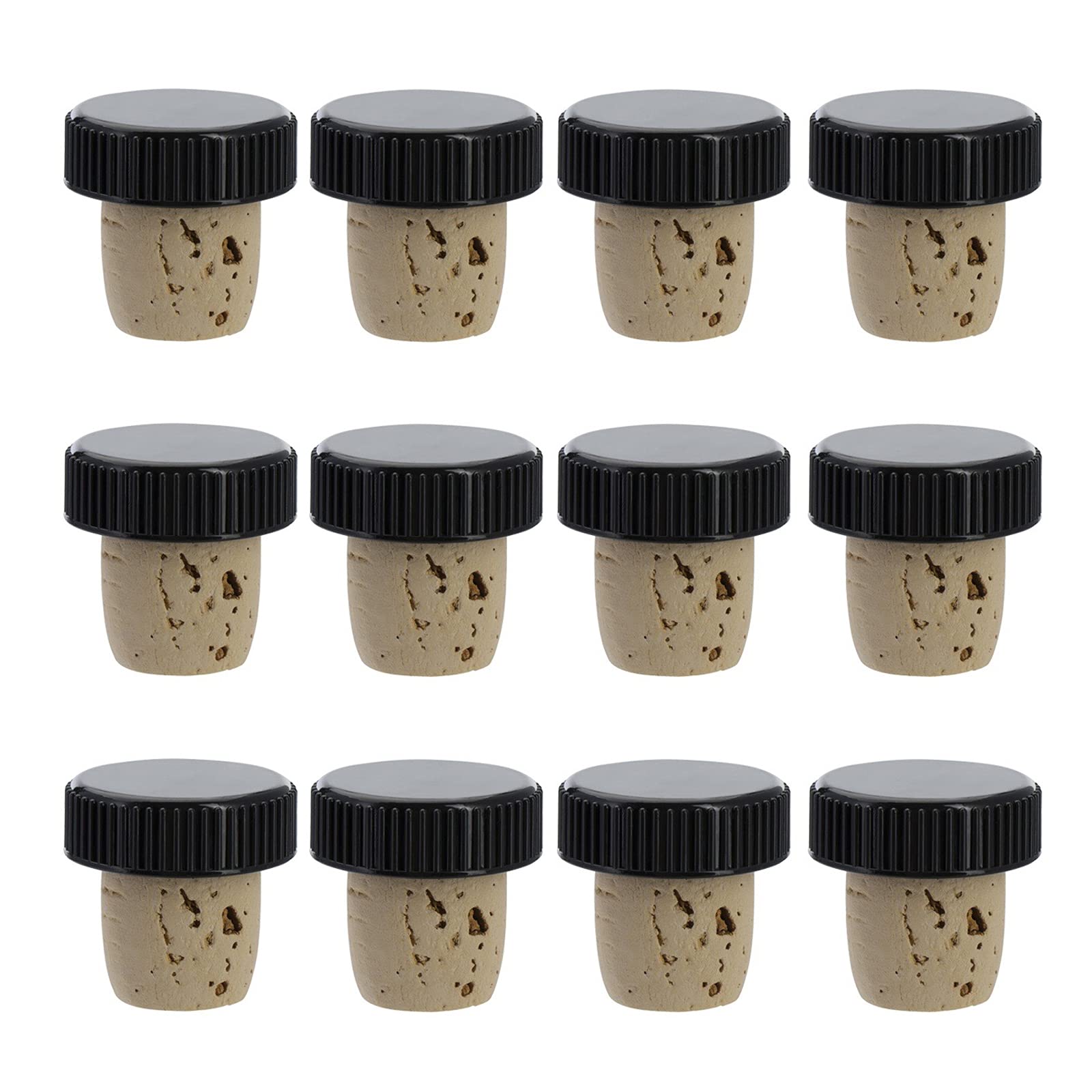 westmark-482020e4-lot-de-12-bouchons-de-bouteille-en-li-ge-naturel-pour-goulots- image 1