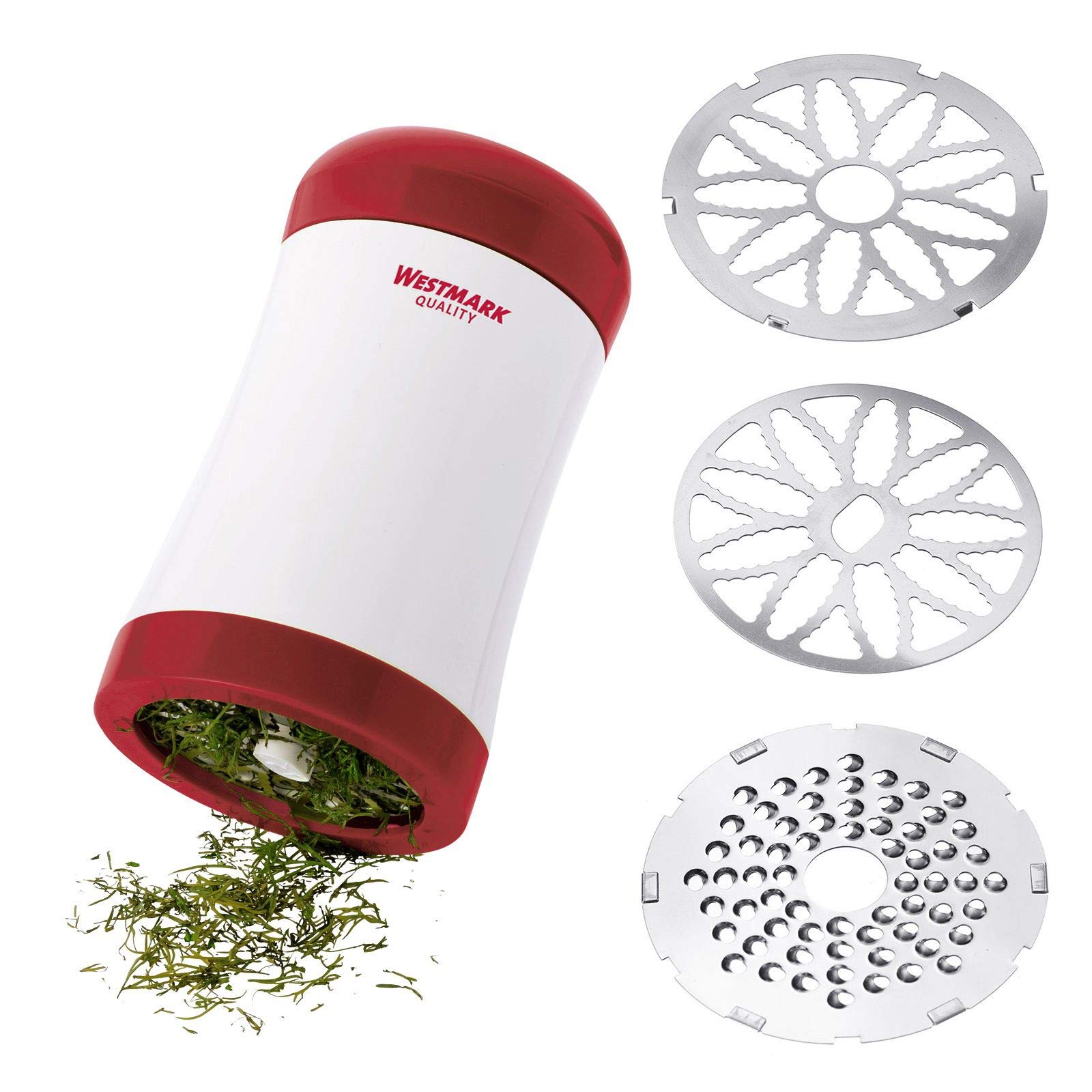 westmark-11602260-hachoir-herbes-r-pe-parmesan-2-en-1-disques-de-rechange-inclus image 2