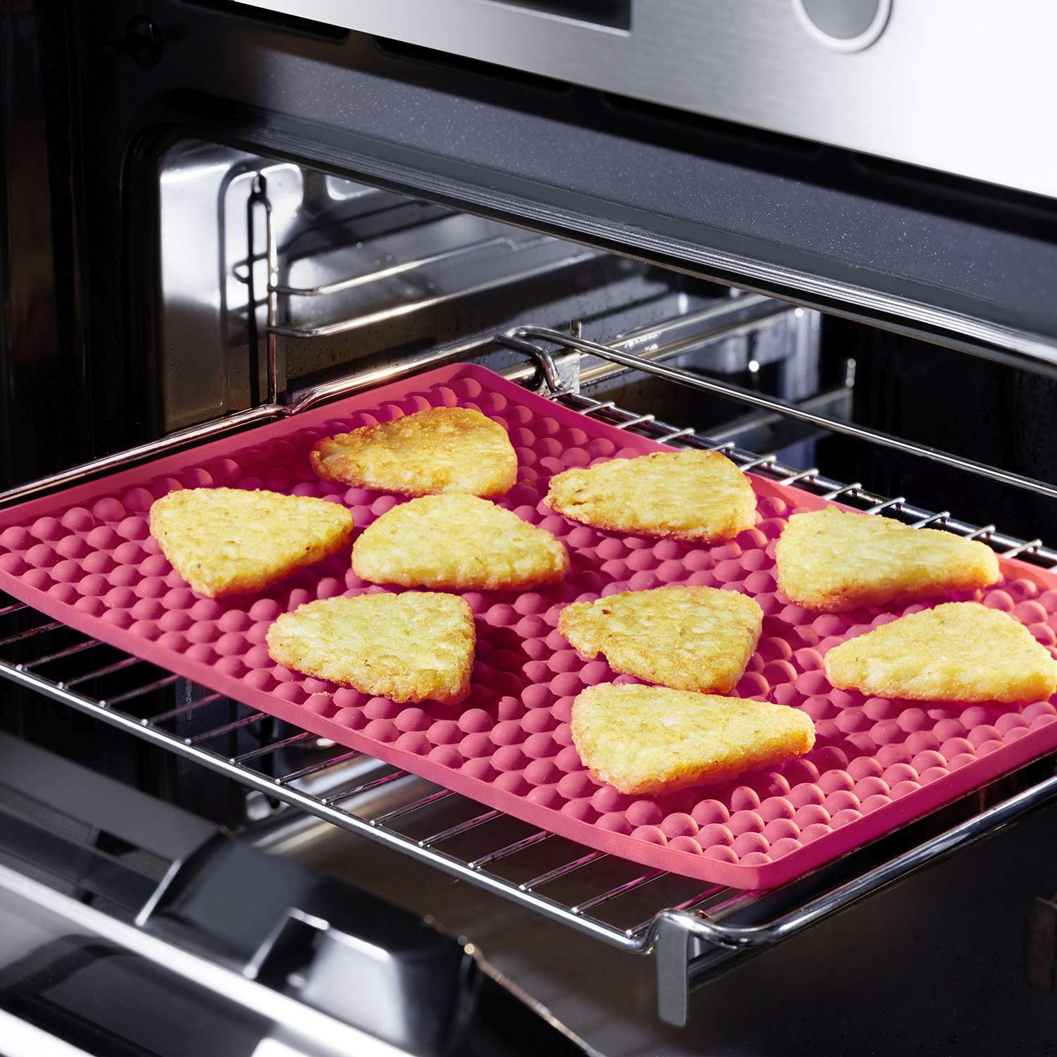 westmark-crispy-30112260-tapis-de-cuisson-en-silicone-28-x-40-cm-rouge-r-sistant image 4