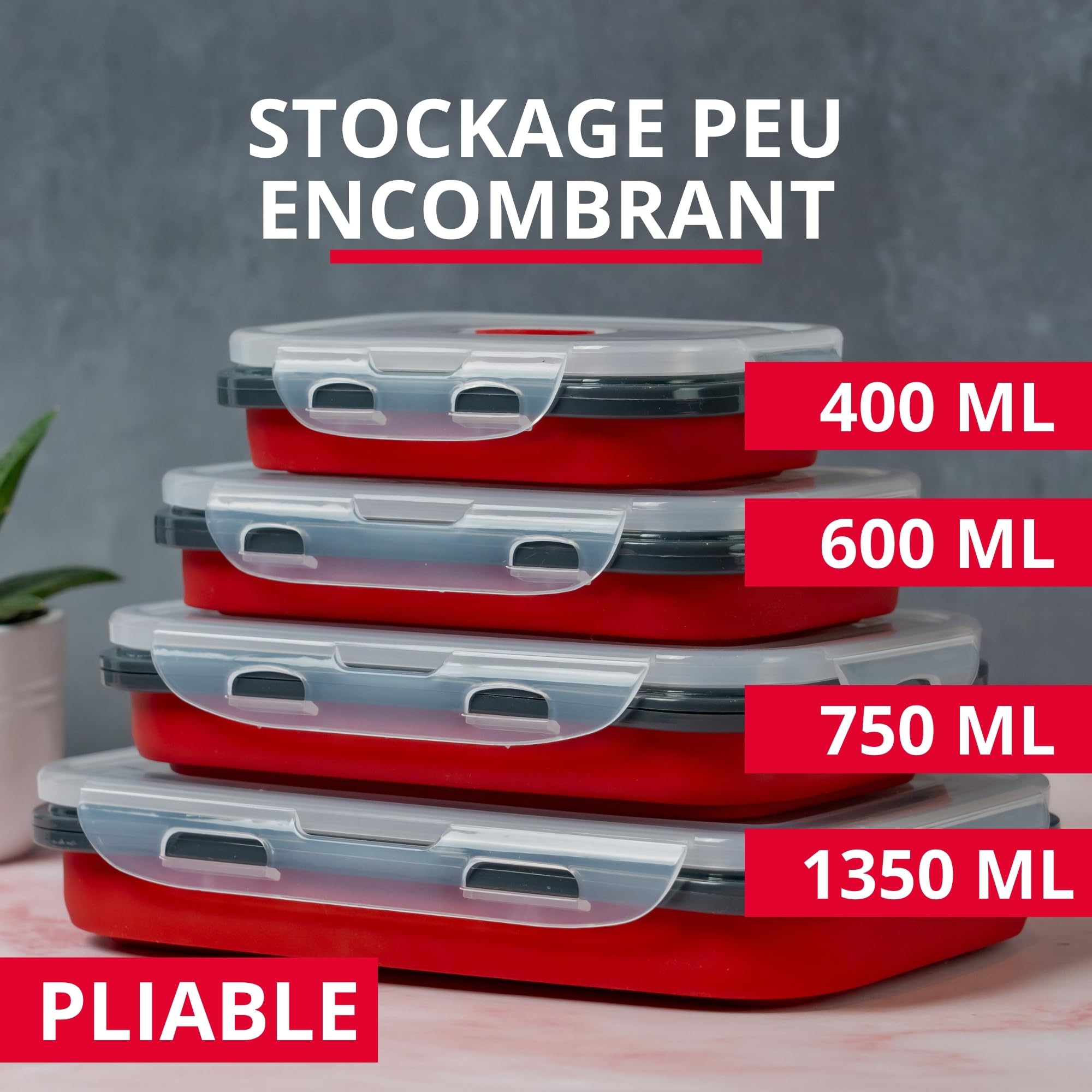 westmark-bo-te-lunch-pliable-600-ml-r-cipient-alimentaire-carr-en-silicone-sans- image 7
