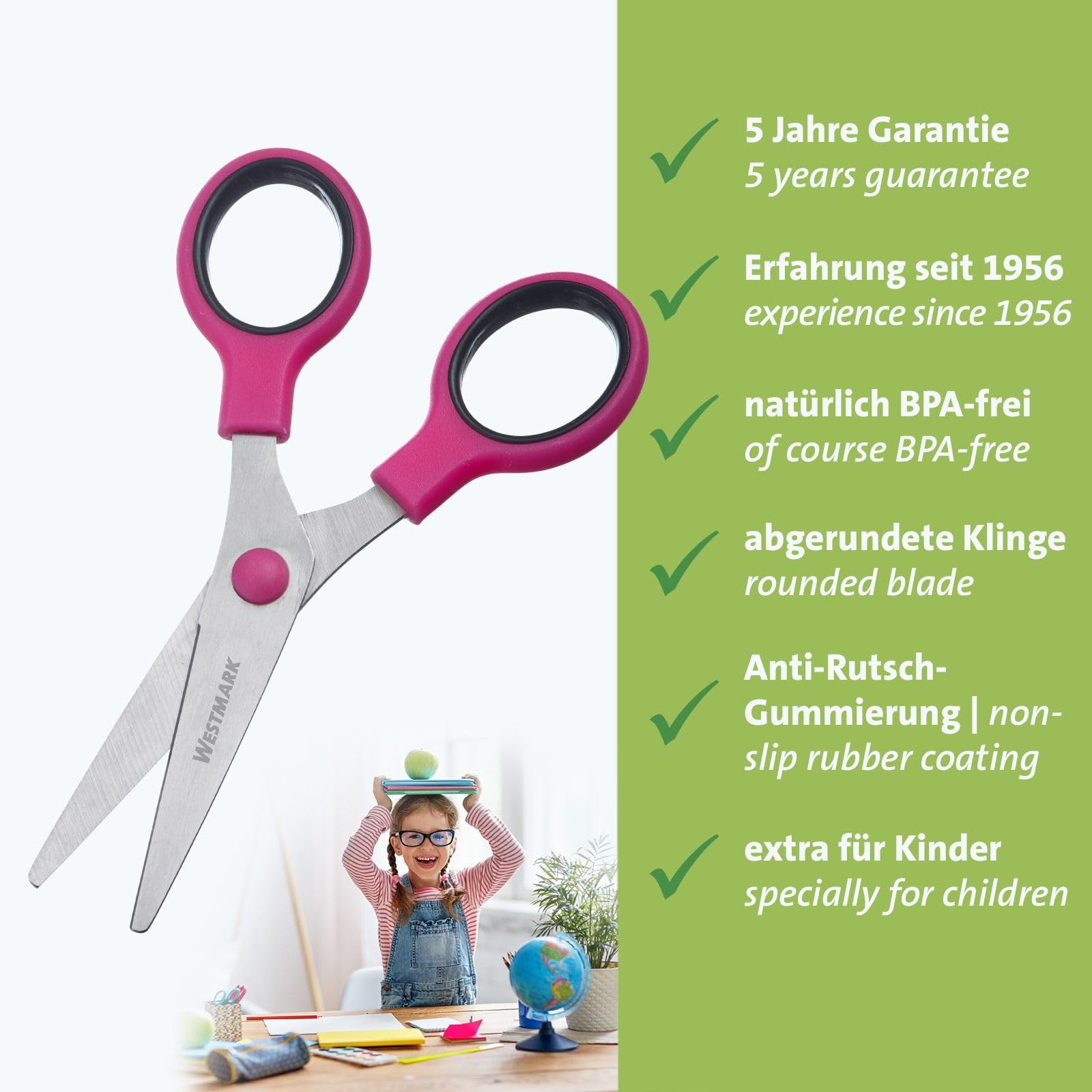 westmark-ciseaux-de-bricolage-pour-enfants-en-acier-inoxydable-bouts-arrondis-co image 2