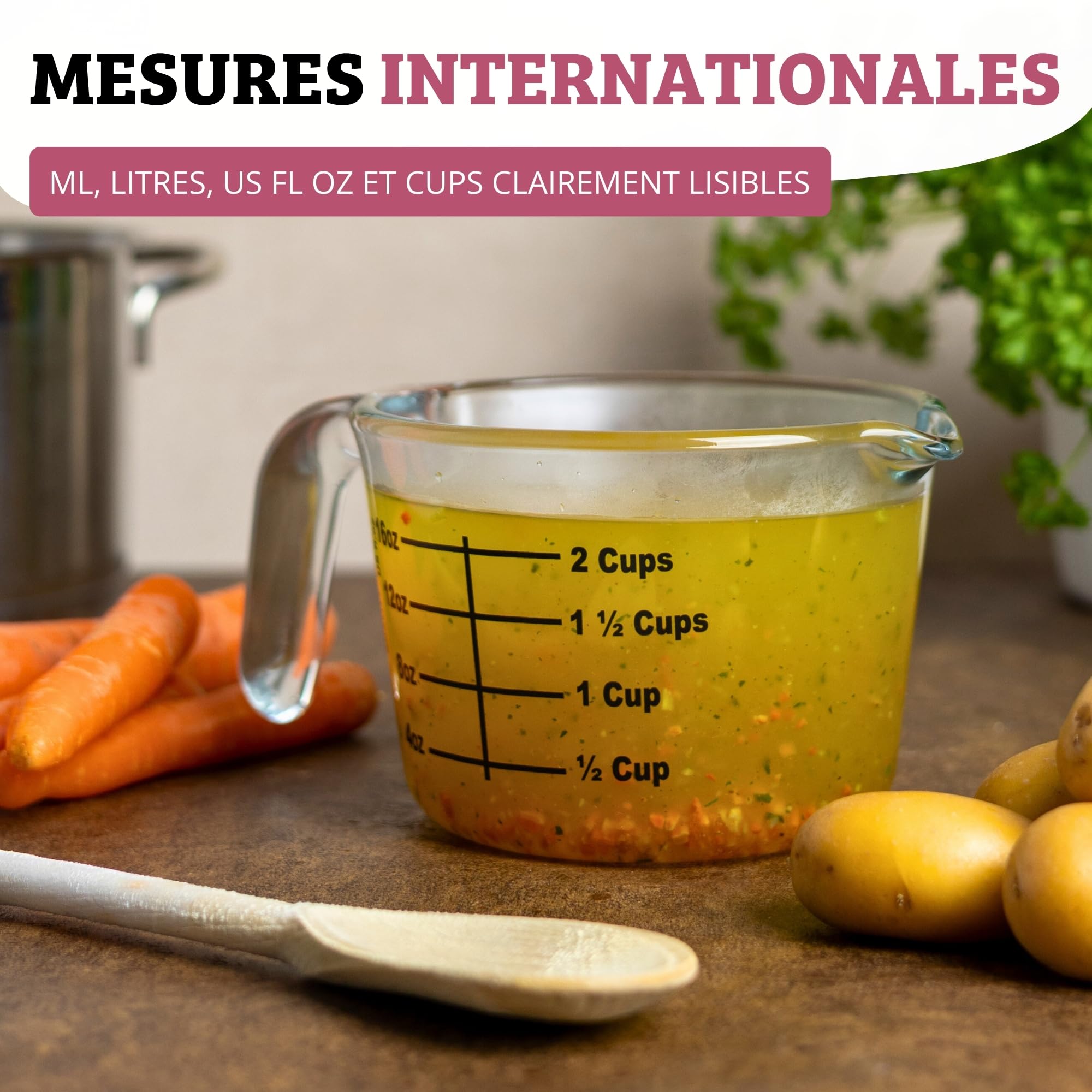 westmark-30622260-verre-doseur-borosilicate-0-5-l-gradu-ml-l-oz-tasses-r-sistant image 4