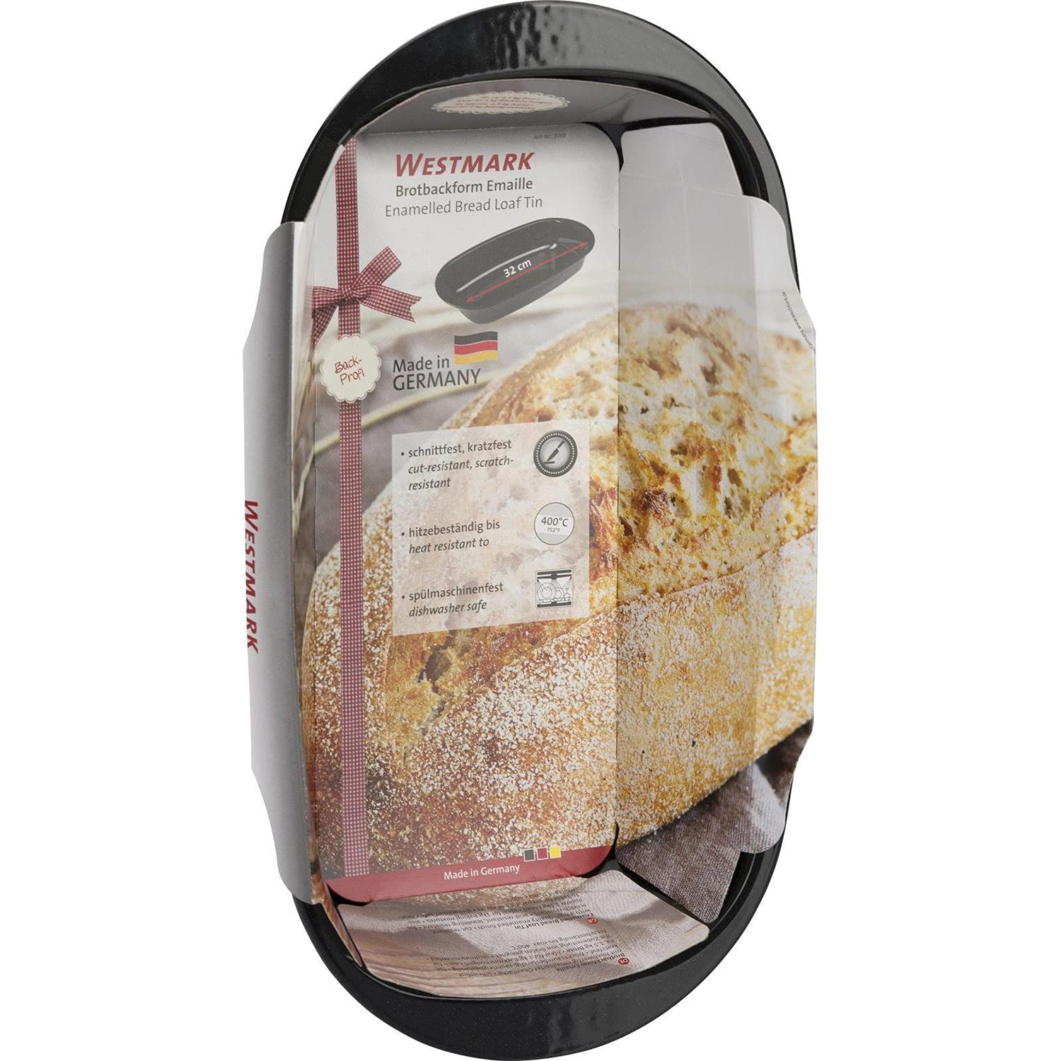 westmark-33892270-moule-pain-en-mail-noir-32-cm-r-sistant-au-levain-jusqu-400-c image 8