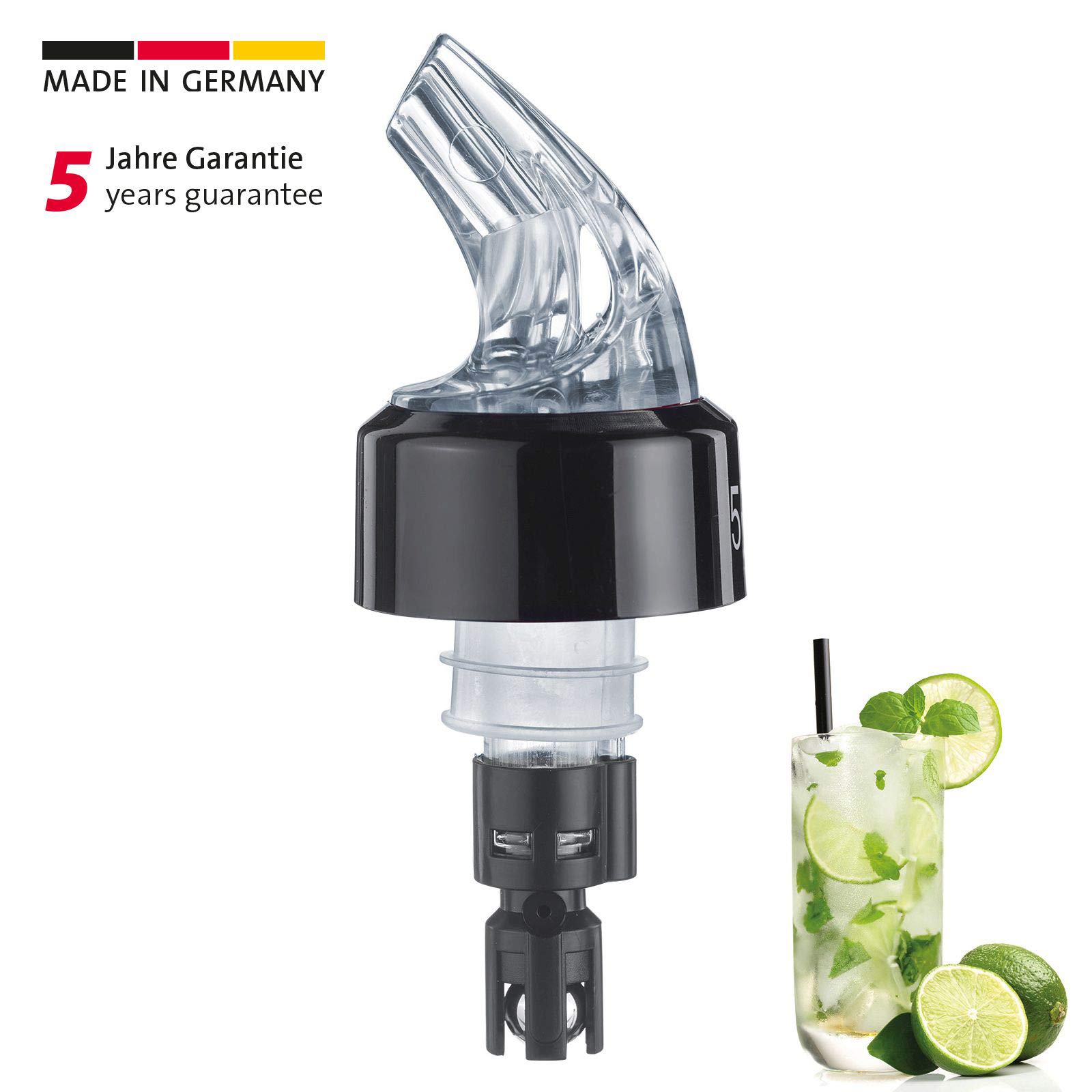 westmark-auto-pour-doseur-bec-verseur-5-cl-plastique-abs-san-pe-transparent-9950 image 2