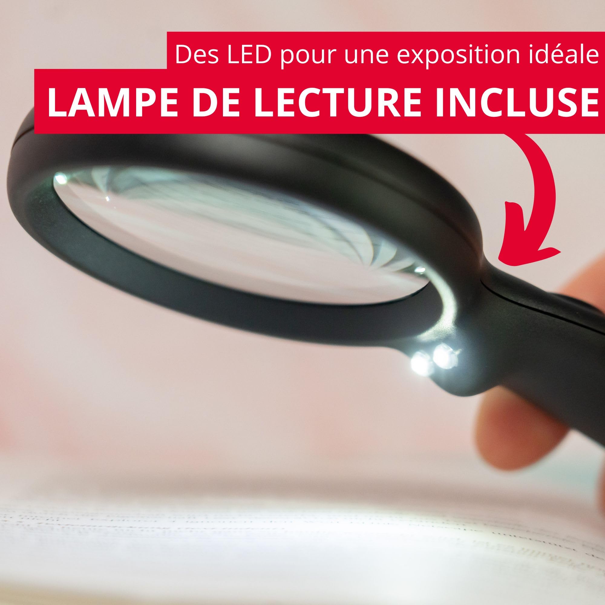 westmark-loupe-avec-lampe-led-loupe-optique-grossissement-4x-verre-de-haute-qual image 2