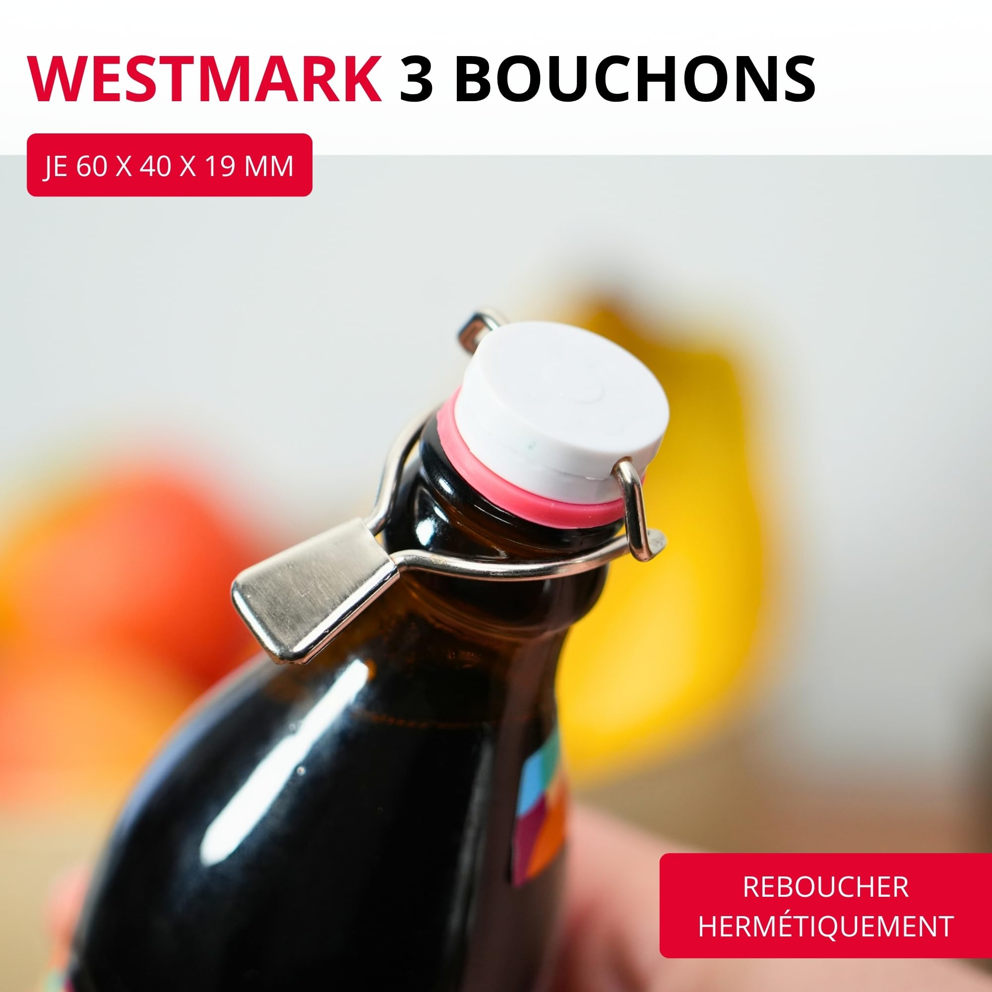 westmark-44402280-set-de-3-bouchons-de-bouteille-levier-avec-joint-en-silicone-a image 2