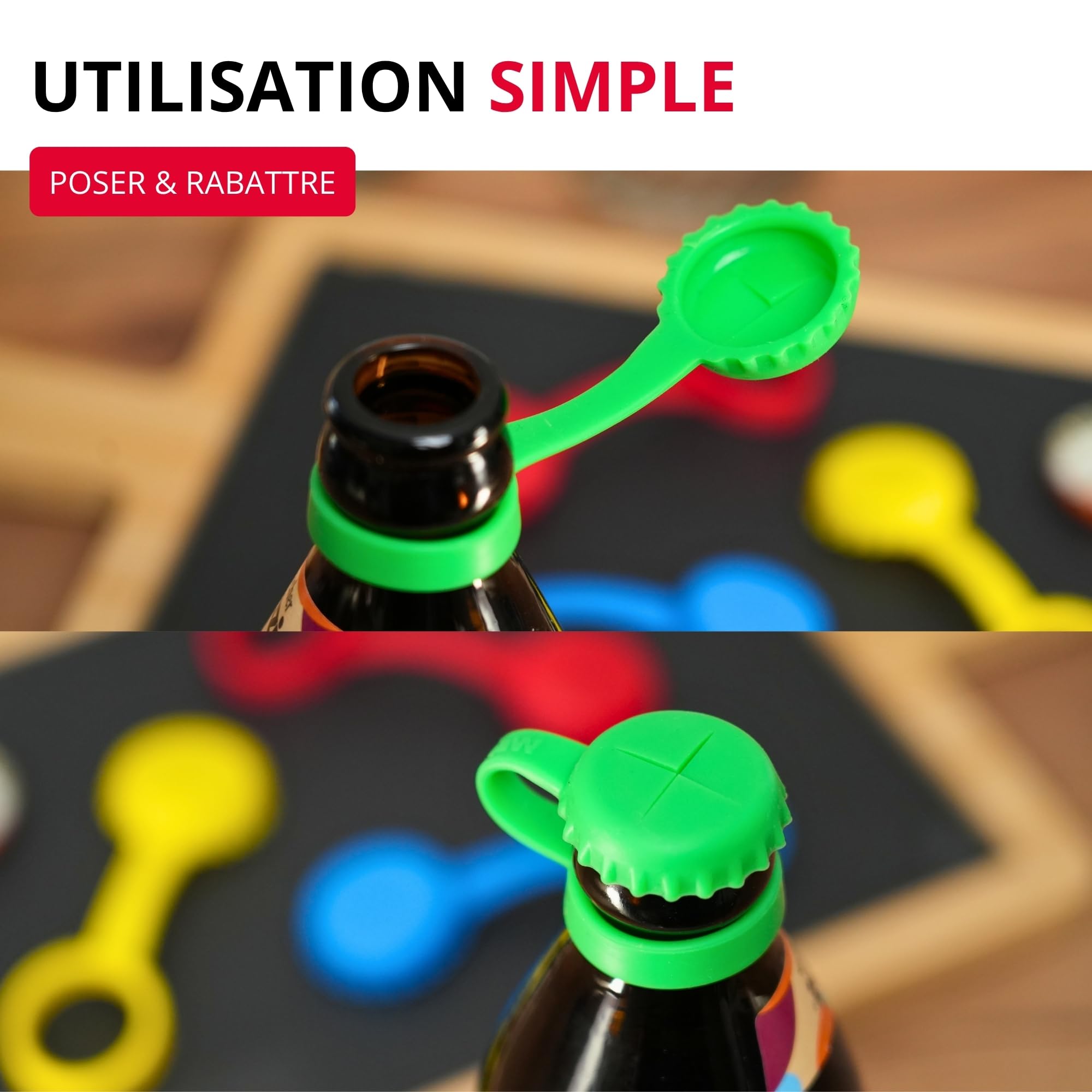 westmark-44412260-lot-de-4-bouchons-de-bouteille-en-silicone-avec-fente-pour-pai image 4
