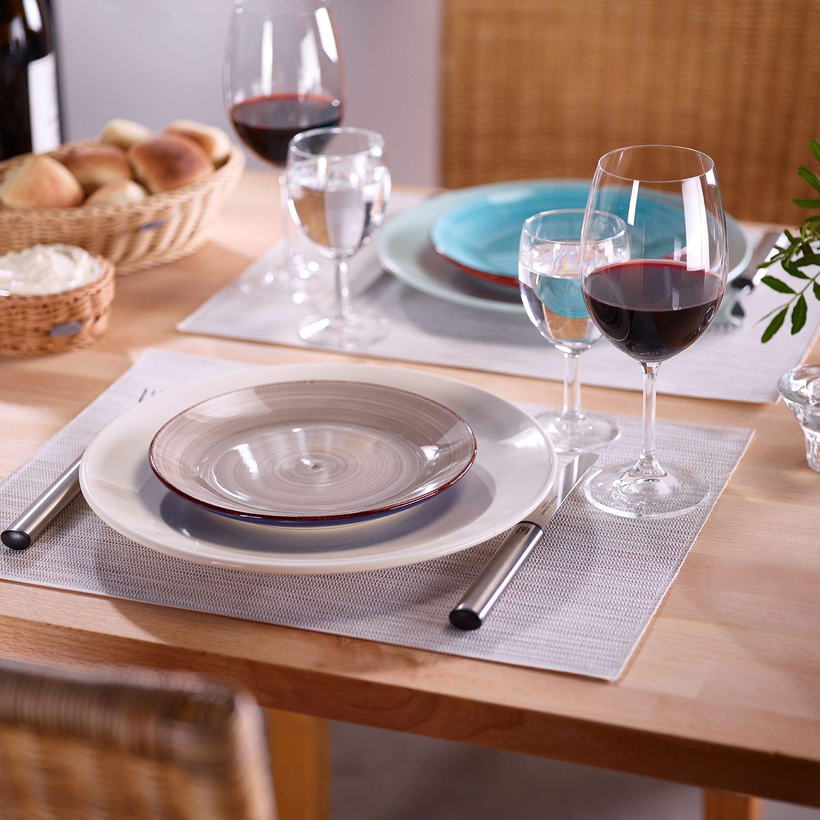 westmark-lot-de-6-sets-de-table-uni-42-x-32-cm-beige-blanc-chin image 5