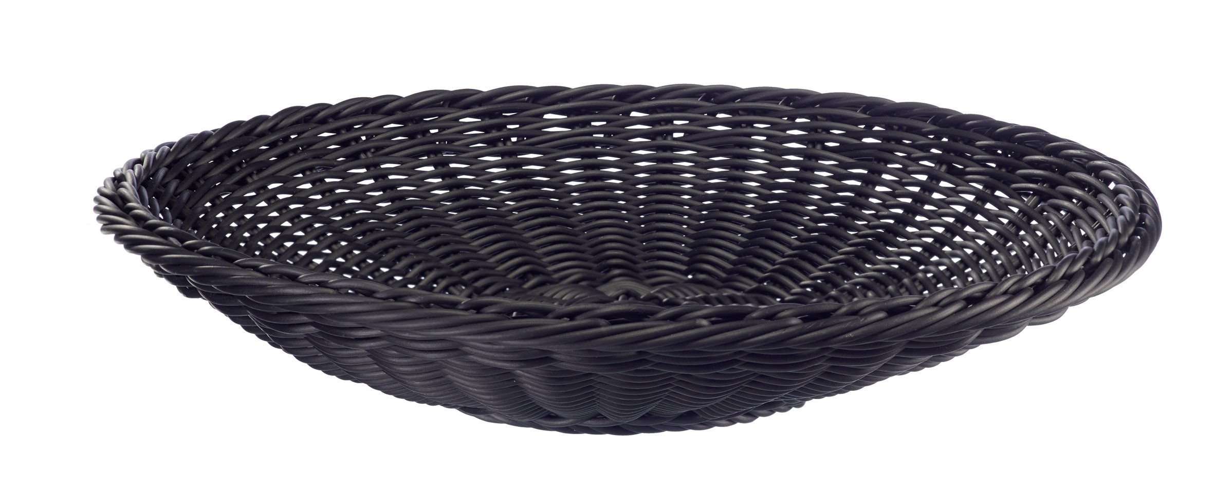 westmark-saleen-2038911-corbeille-plate-noire-38-x-7-5-cm-panier-tress-alimentai image 1