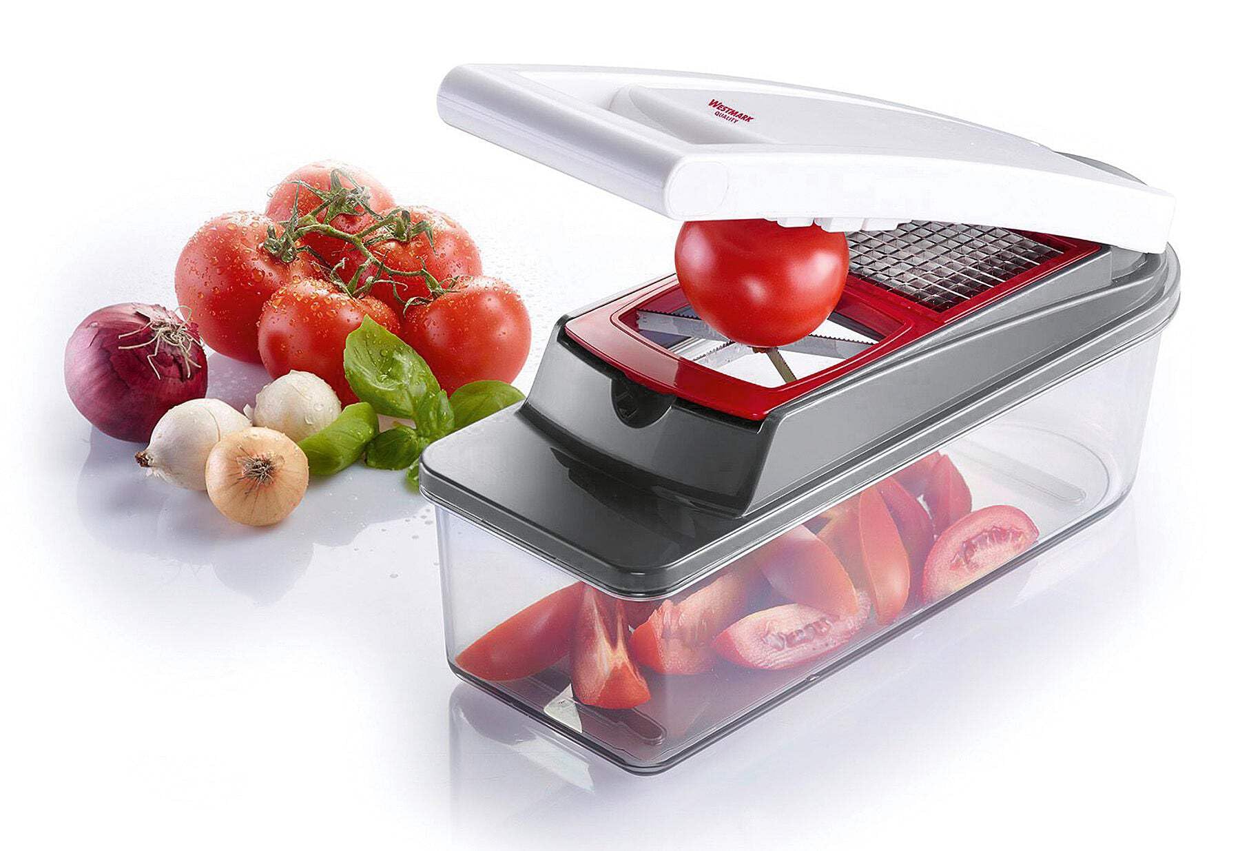 westmark-97112260-dicer-star-plus-coupe-l-gumes-mandoline-12-pi-ces-avec-r-cipie image 4
