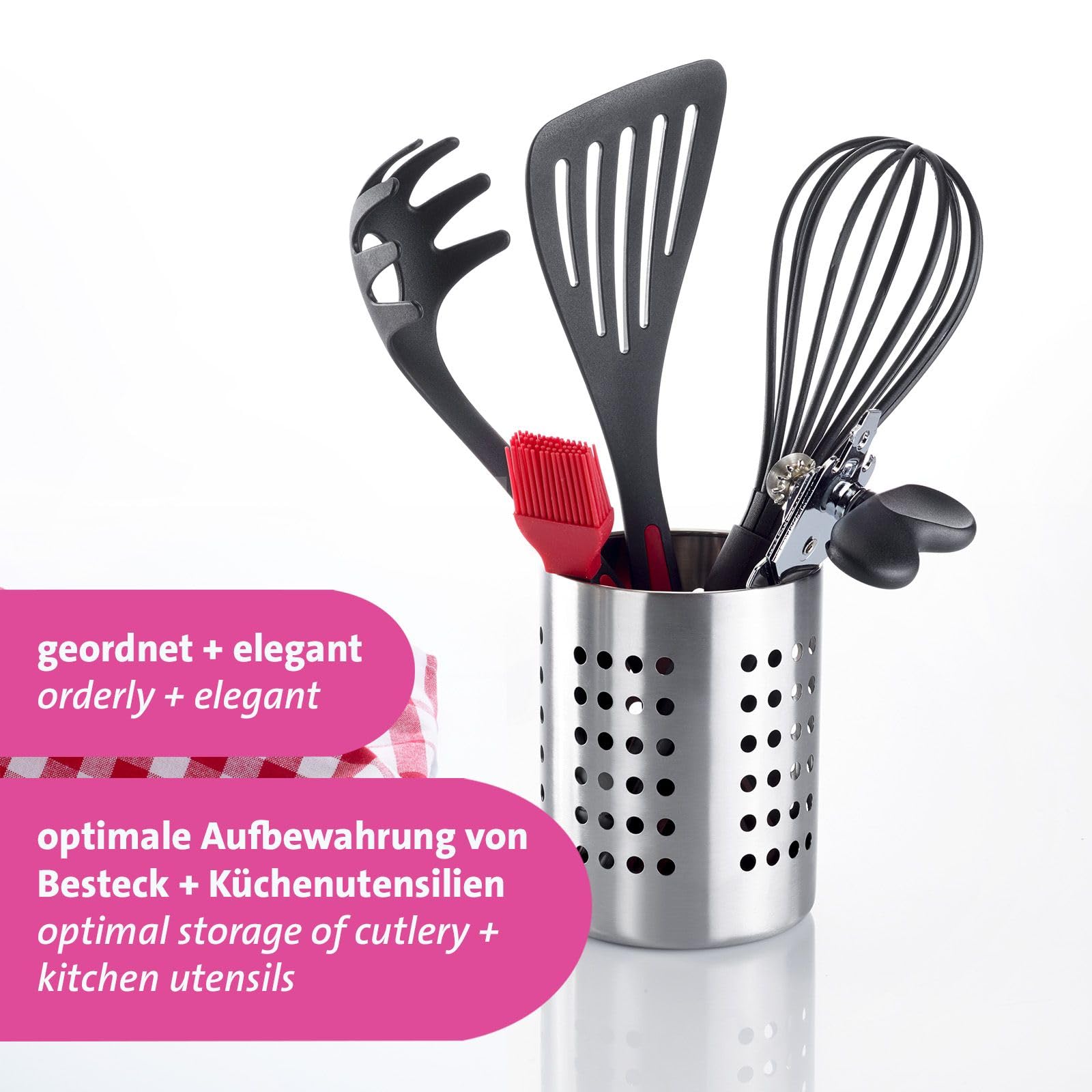 westmark-lot-de-2-gouttoirs-couverts-en-acier-inoxydable-10-x-13-cm-argent image 3