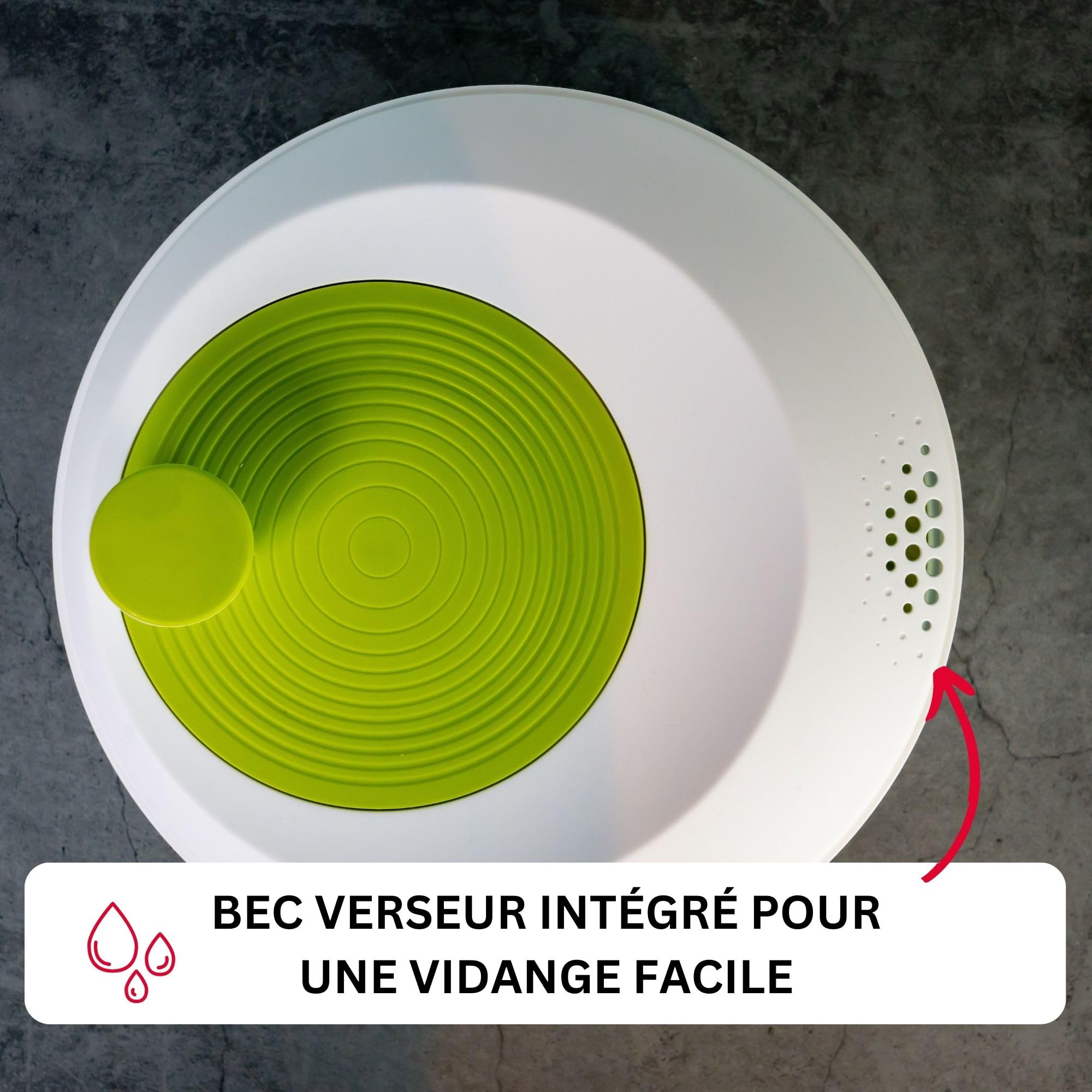 westmark-spinderella-243022ea-essoreuse-salade-4-4-l-23-5-cm-plastique-sans-bpa- image 5