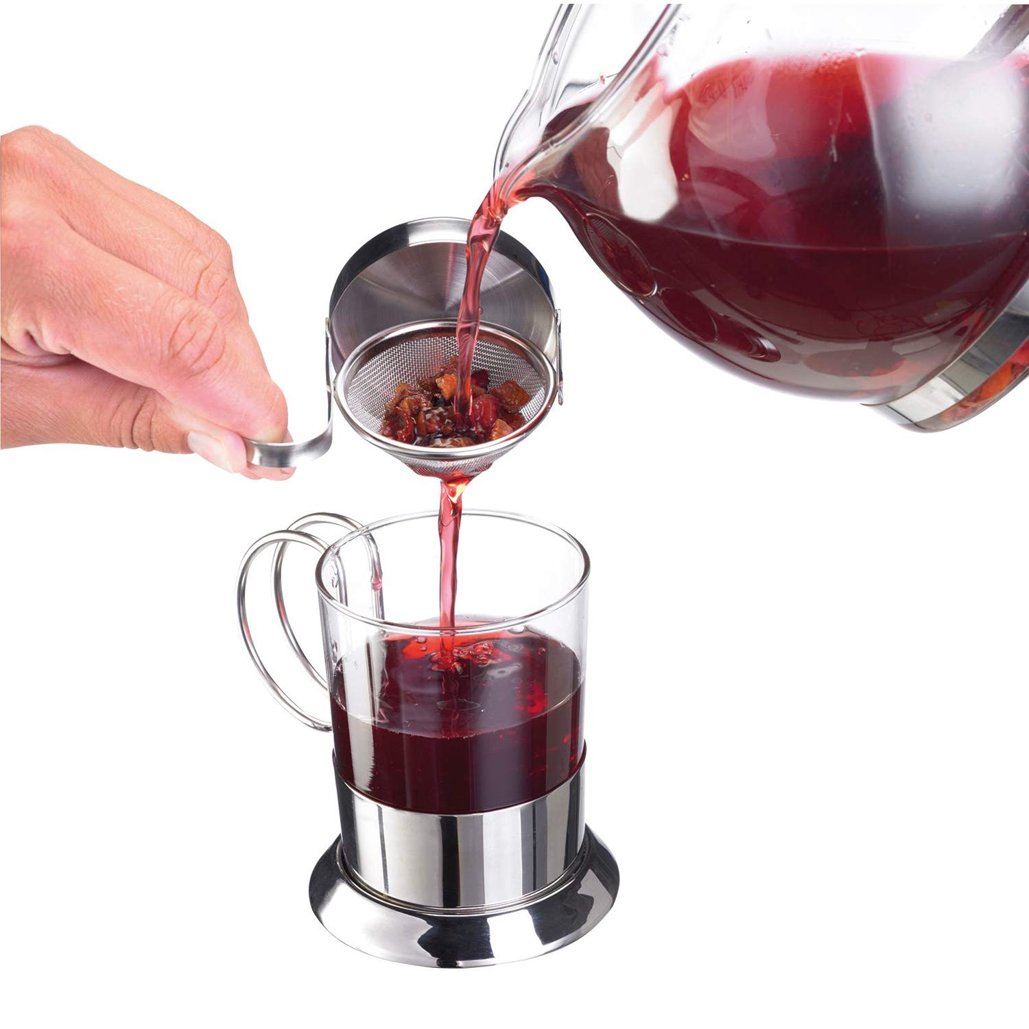 westmark-teatime-filtre-passette-th-pivotant-avec-support-acier-inoxydable-argen image 2