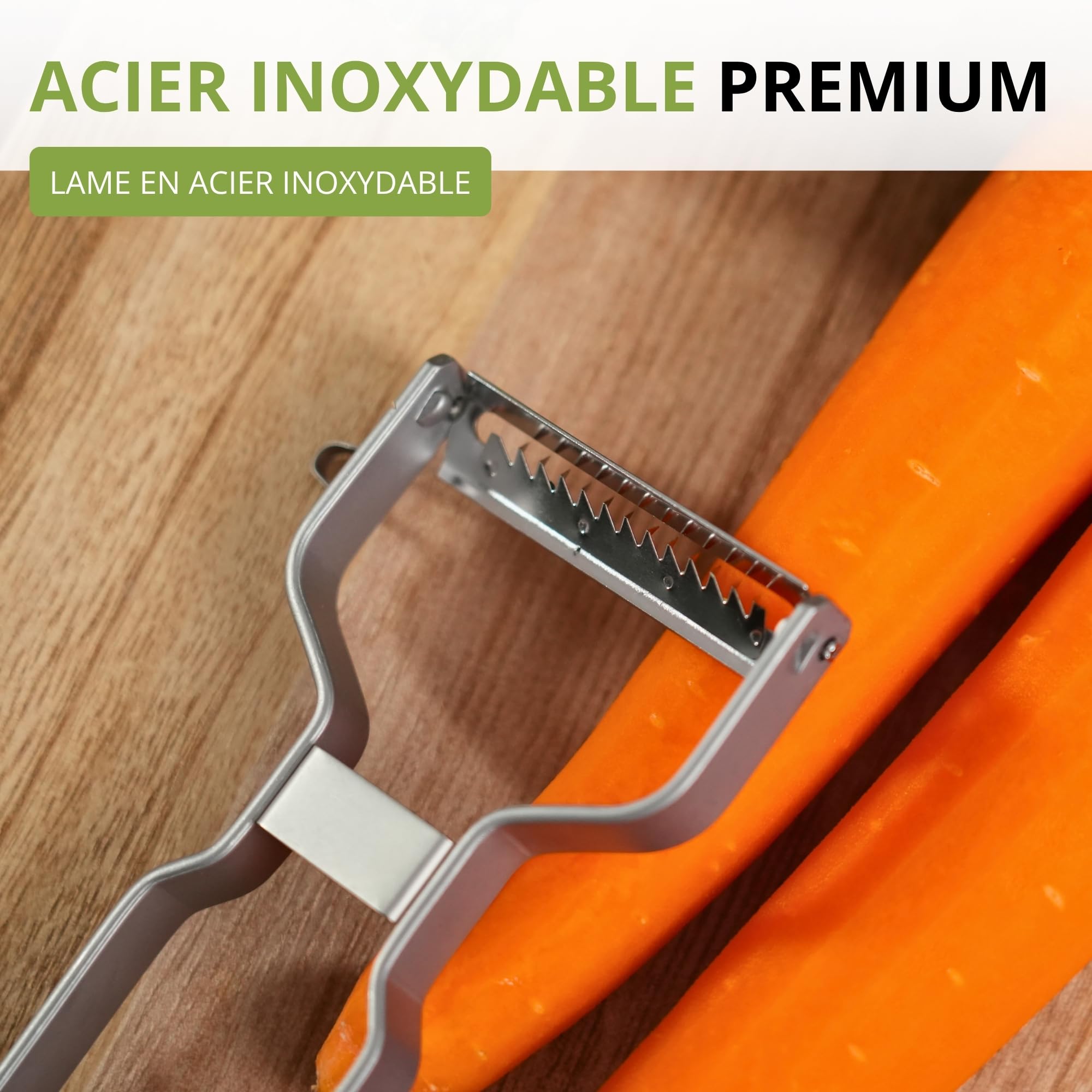 westmark-coupe-l-gumes-julienne-en-acier-inoxydable-lame-dentel-e-droitiers-et-g image 4