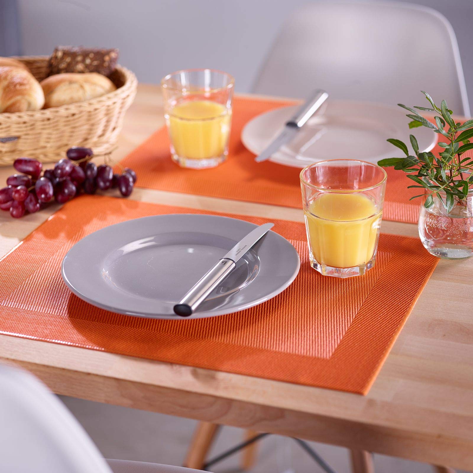 westmark-saleen-set-de-4-sets-de-table-42-x-32-cm-vinyle-polyester-orange image 4