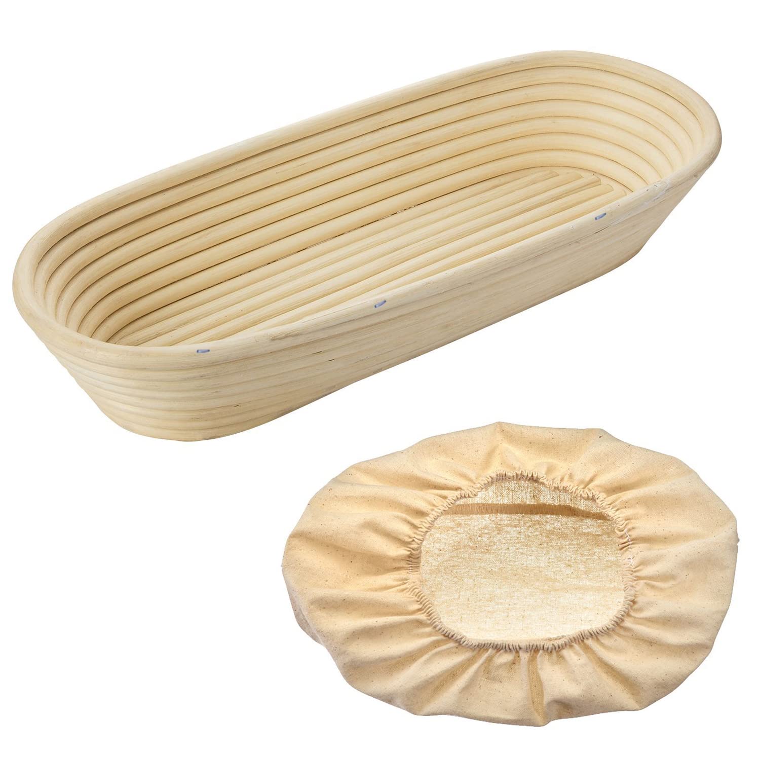 westmark-3202227b-set-panier-de-fermentation-ovale-en-rotin-2-pi-ces-avec-housse image 1
