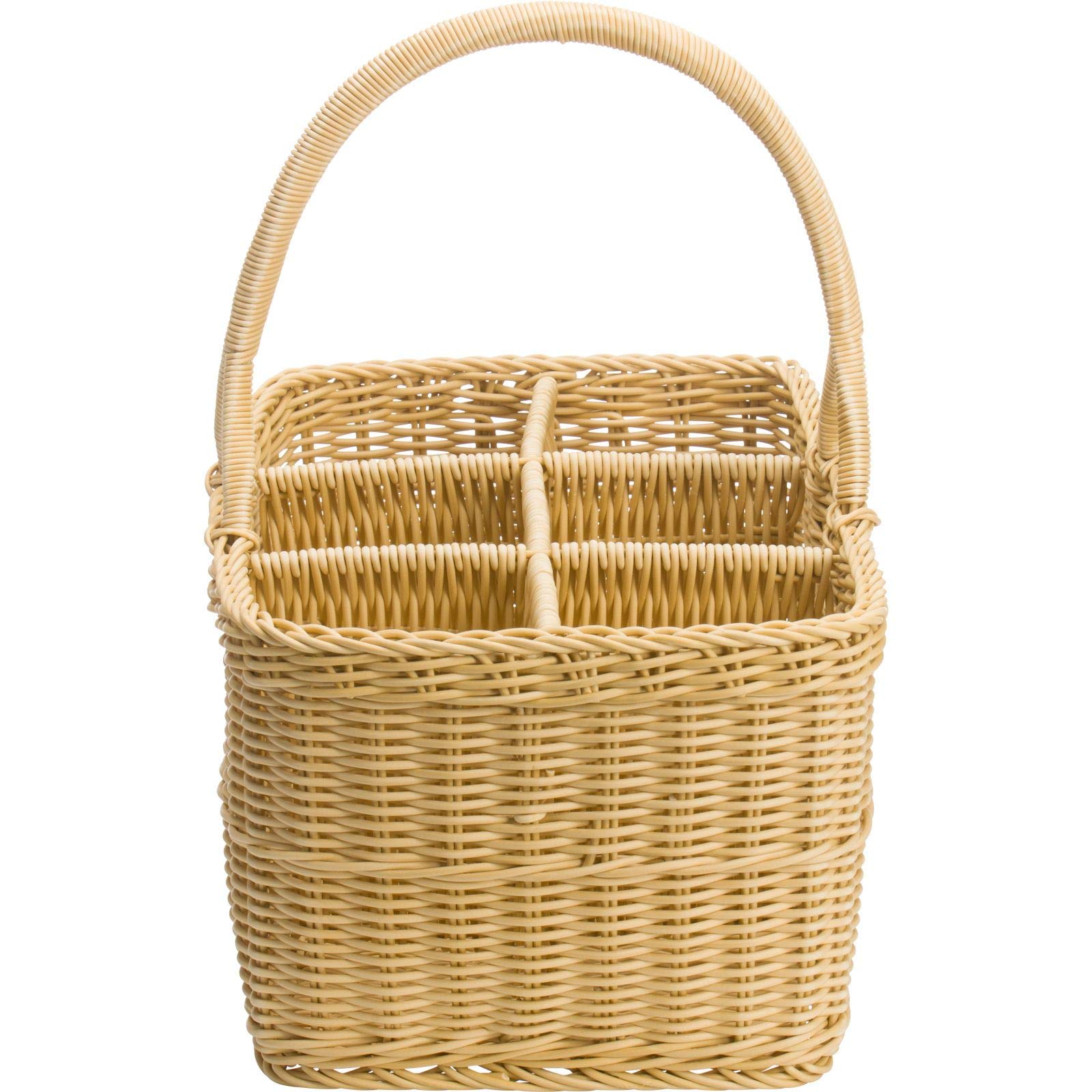 saleen-2038802-porte-bouteilles-rectangulaire-38-x-29-x-20-cm-en-vannerie-beige- image 2
