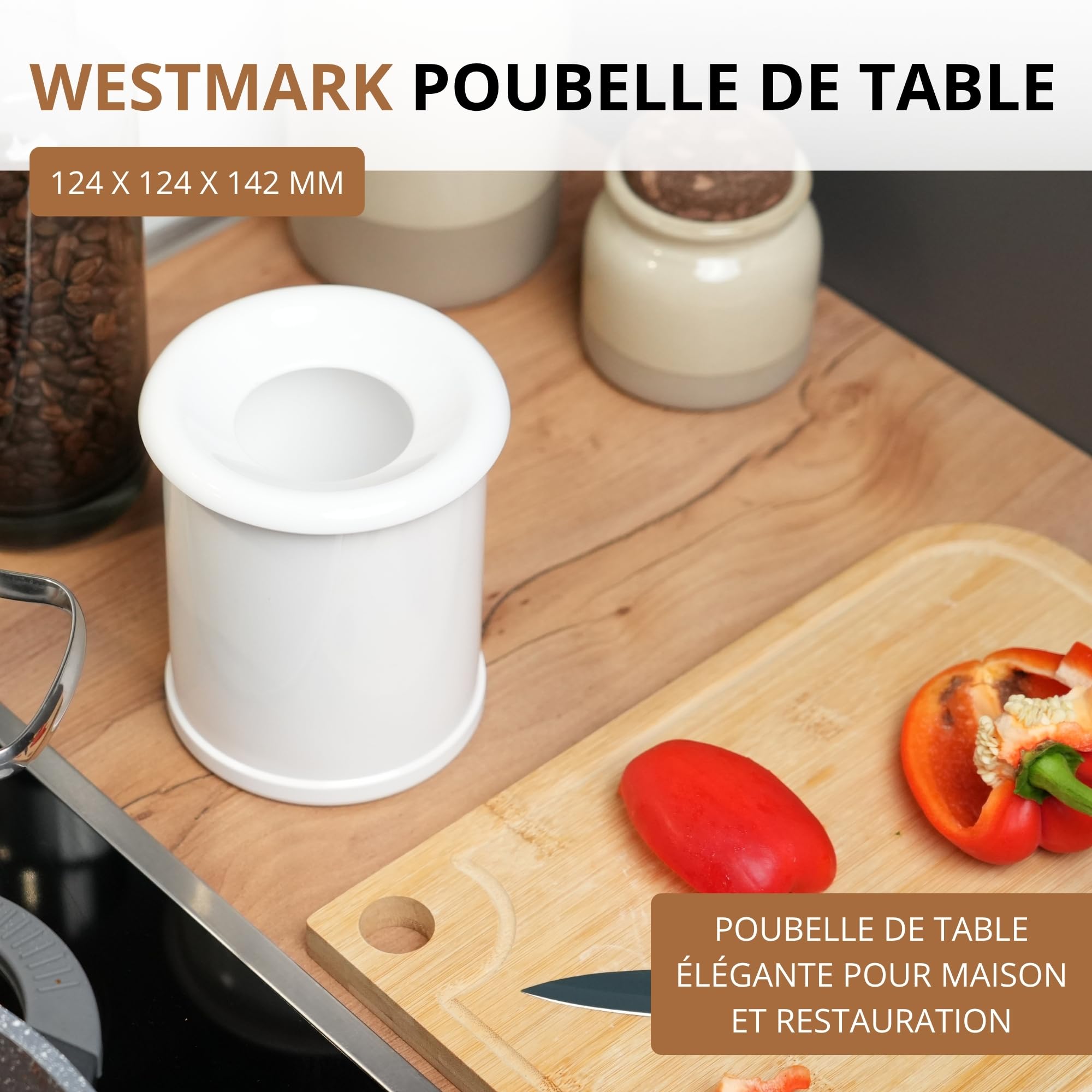 westmark-21202270-poubelle-de-table-1-litre-effet-porcelaine-avec-couvercle-amov image 2