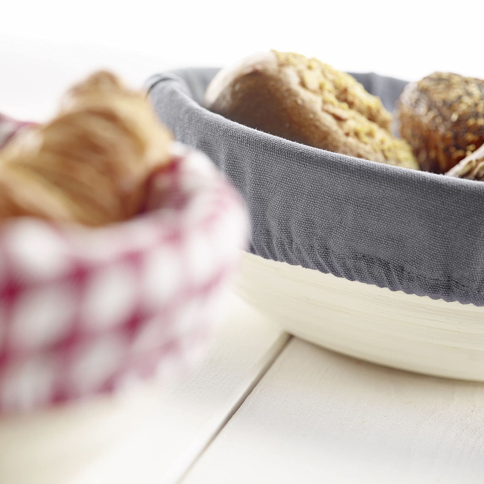 westmark-3209226a-housse-en-coton-pour-panier-couffin-rond-anthracite image 3