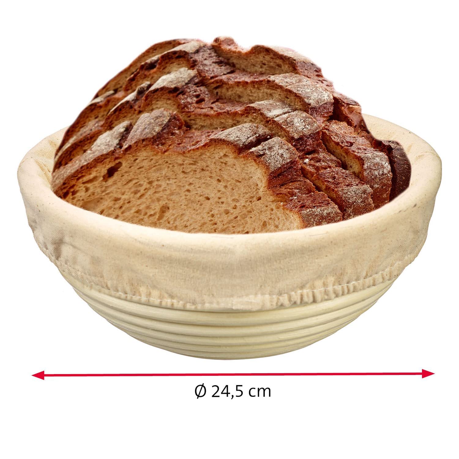 westmark-3206227b-panier-fermentation-rond-en-rotin-avec-housse-en-coton-beige-c image 6