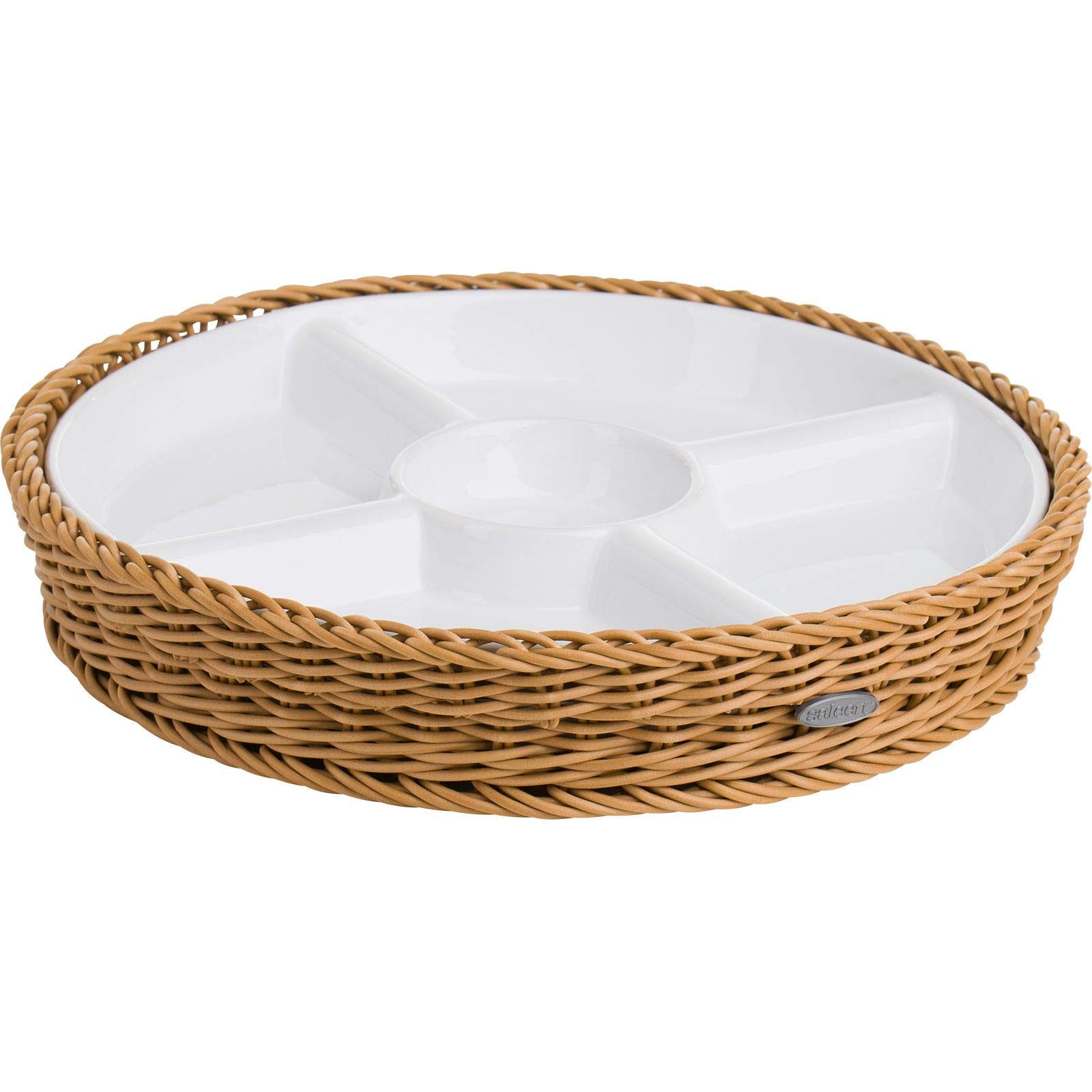 westmark-saleen-corbeille-ronde-5-compartiments-en-porcelaine-28-5-cm-coupelles- image 6