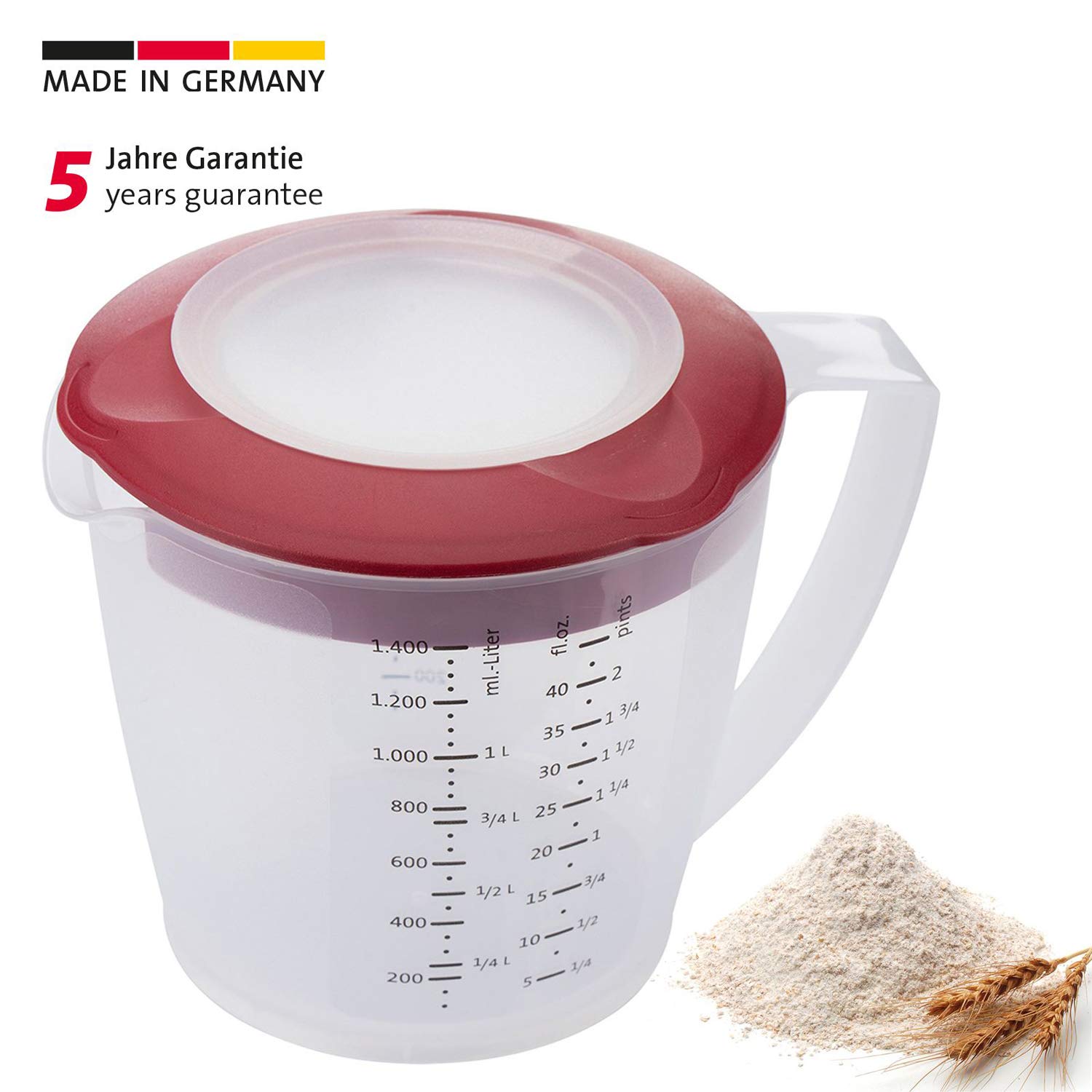 westmark-helena-3105227r-gobelet-m-langeur-doseur-1-4-litre-avec-couvercle-anti- image 2