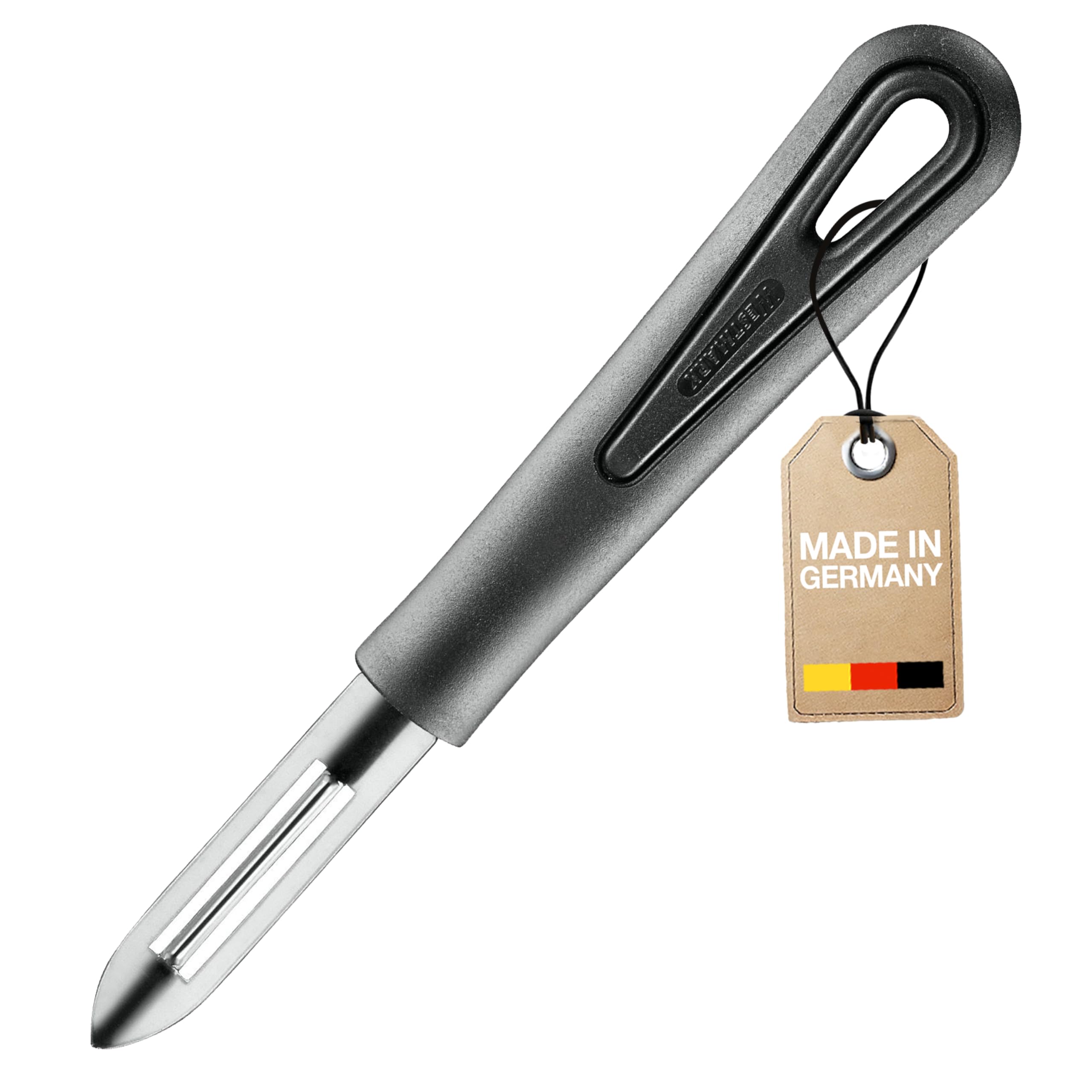 westmark-plucheur-gentle-28062270-lame-fixe-acier-inoxydable-bidirectionnel-droi image 1