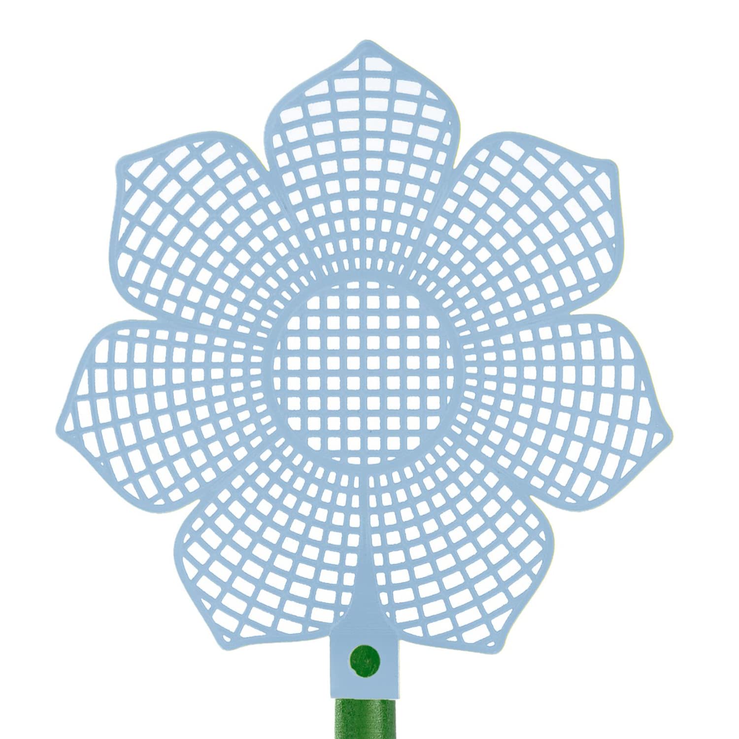 westmark-509522e3-lot-de-3-tapettes-mouches-design-fleur-en-plastique-poign-e-er image 3
