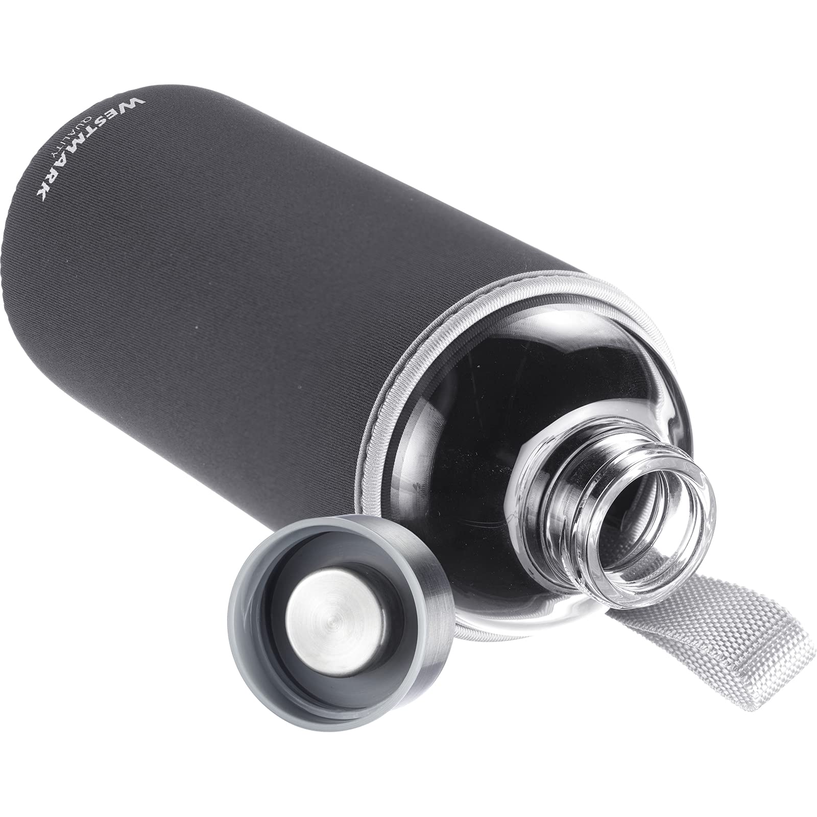 westmark-viva-527422e6-set-de-2-gourdes-en-verre-1000-ml-avec-housses-de-protect image 4