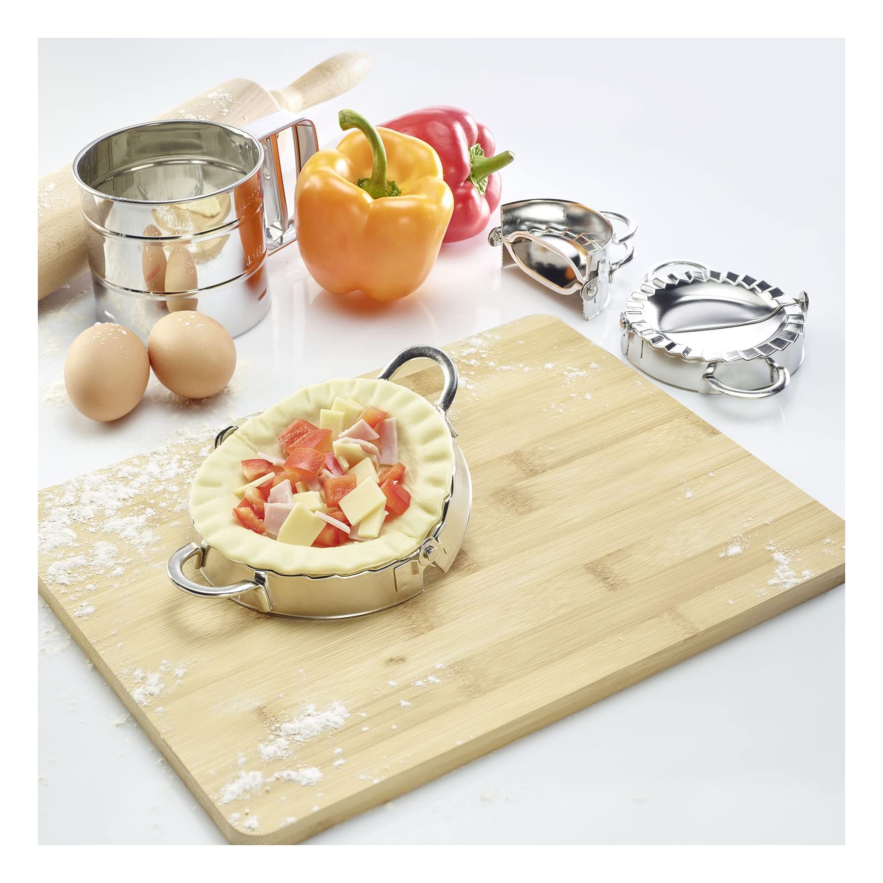 westmark-moule-raviolis-emilia-7-5-cm-avec-poign-es-acier-inoxydable-argent-6135 image 8