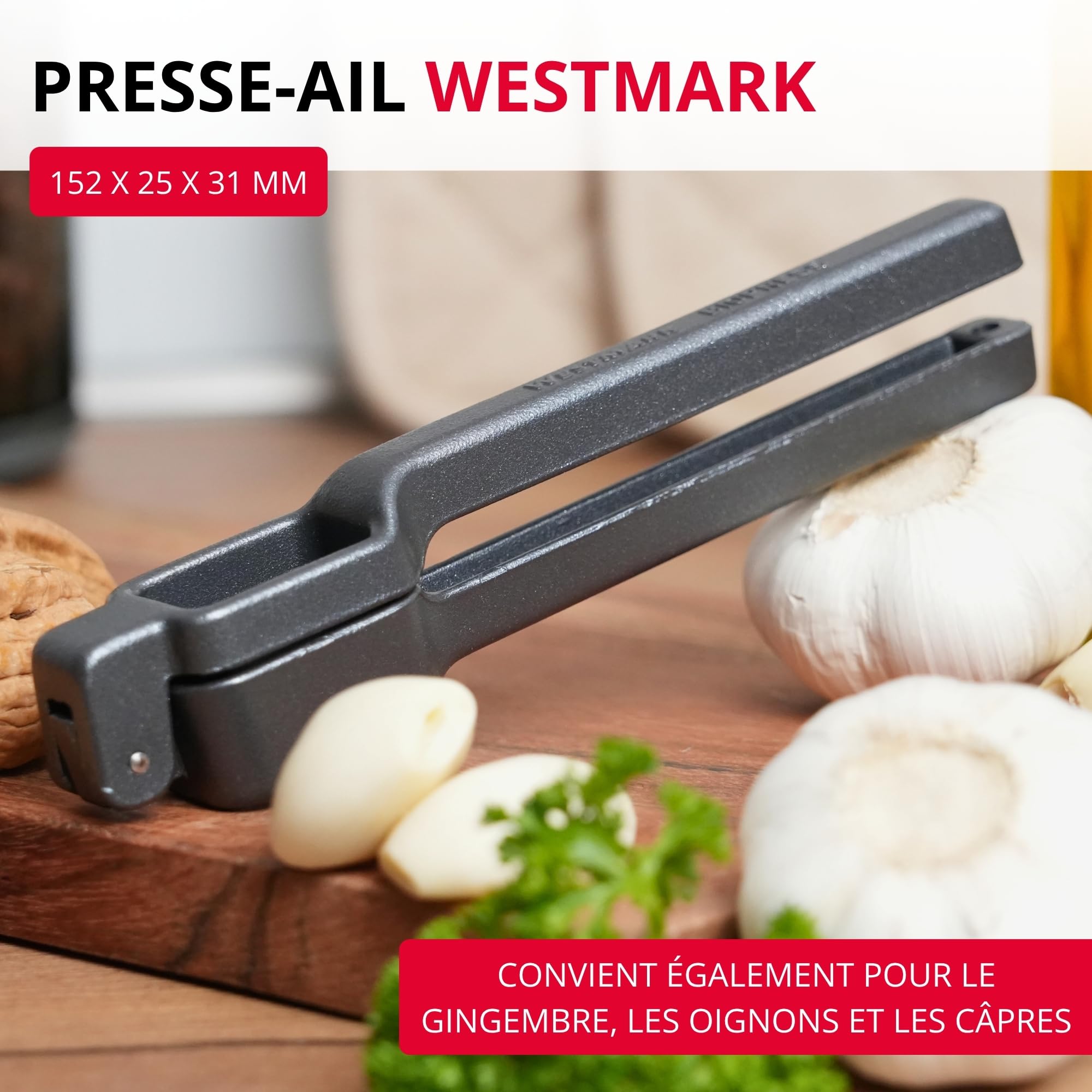 westmark-biopress-black-edition-presse-ail-ergonomique-aluminium-lavable-au-lave image 2