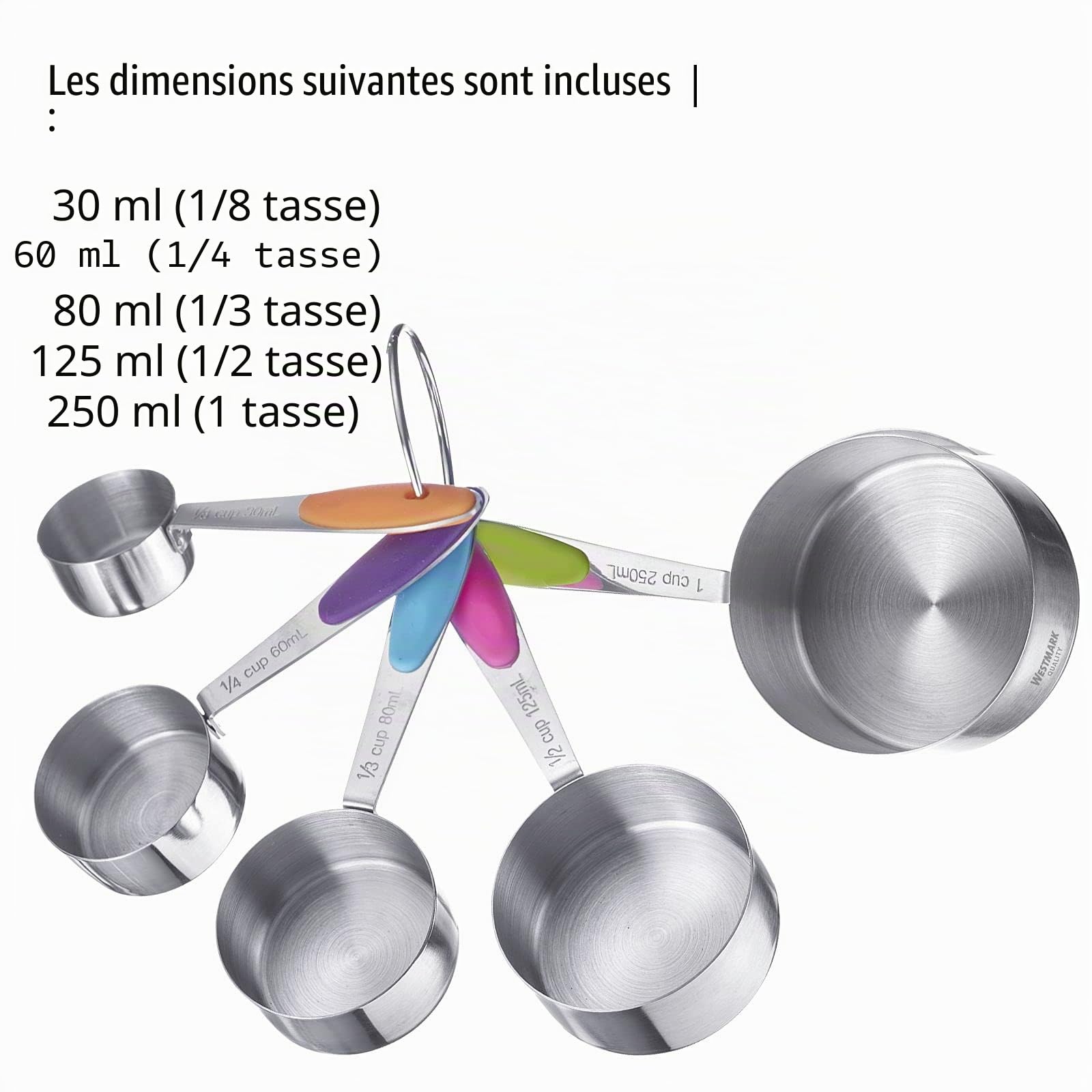westmark-30612270-set-de-5-cuill-res-doseuses-mesures-embo-tables-pour-cuisine-e image 7