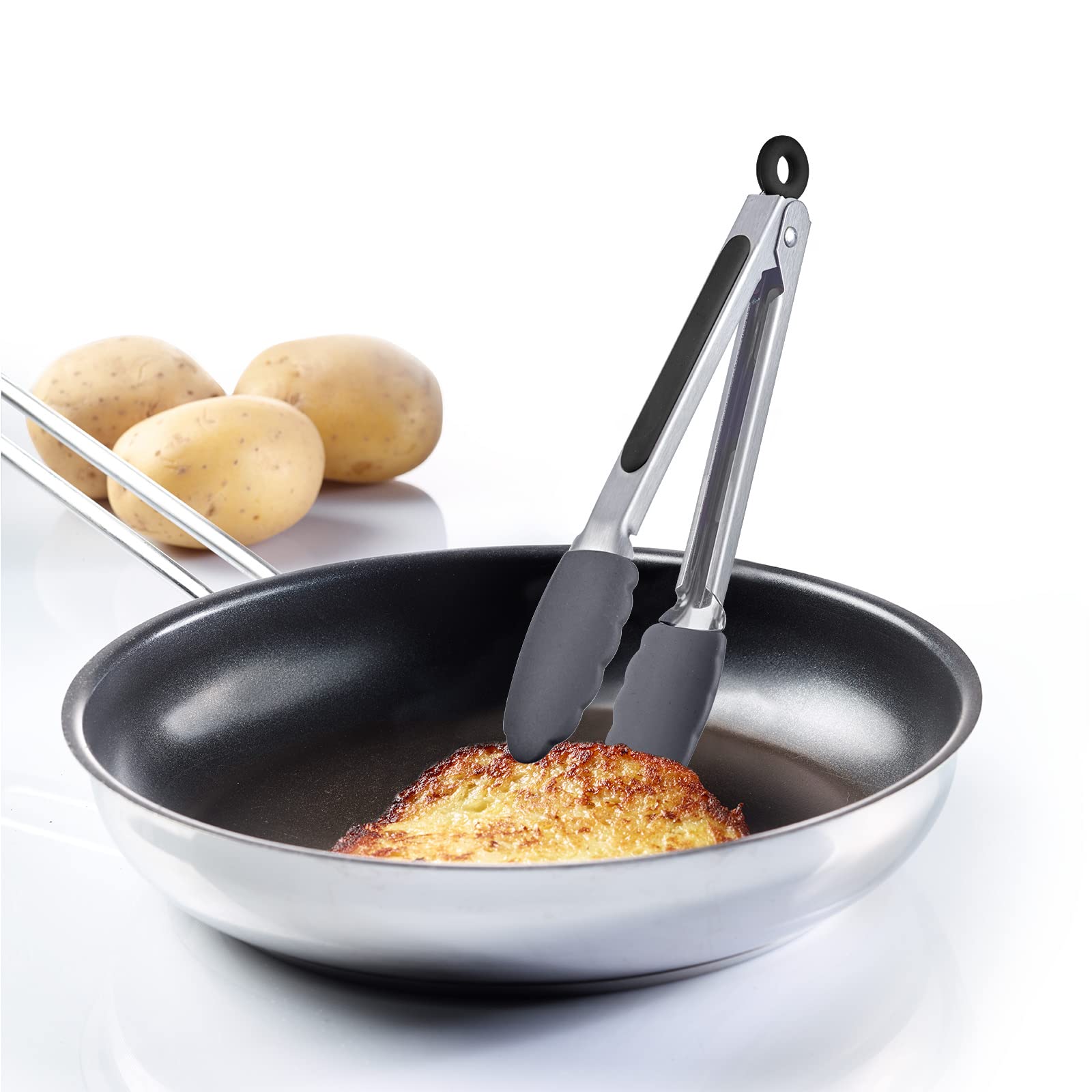 westmark-pince-de-service-classic-silicone-midi-27-cm-languettes-silicone-antiad image 2