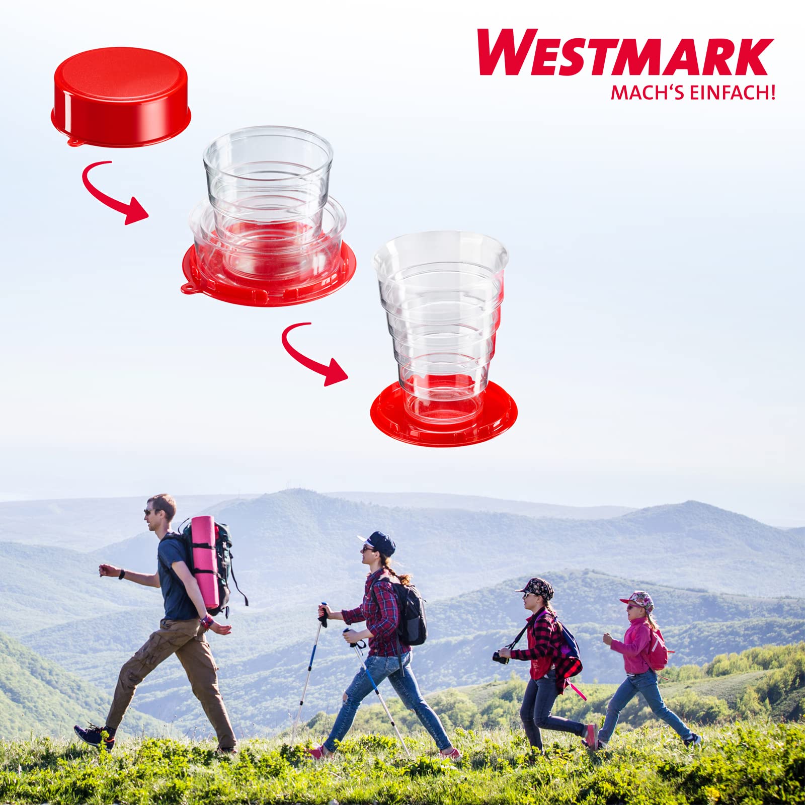 westmark-511822e3-tasse-fermeture-clip-klipp-klapp-lot-de-4-gobelets-ps image 6