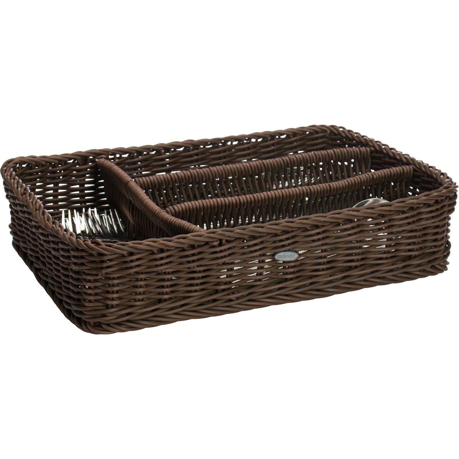 westmark-saleen-2038807-grand-panier-couverts-marron-39-5-x-28-x-8-5-cm-corbeill image 1