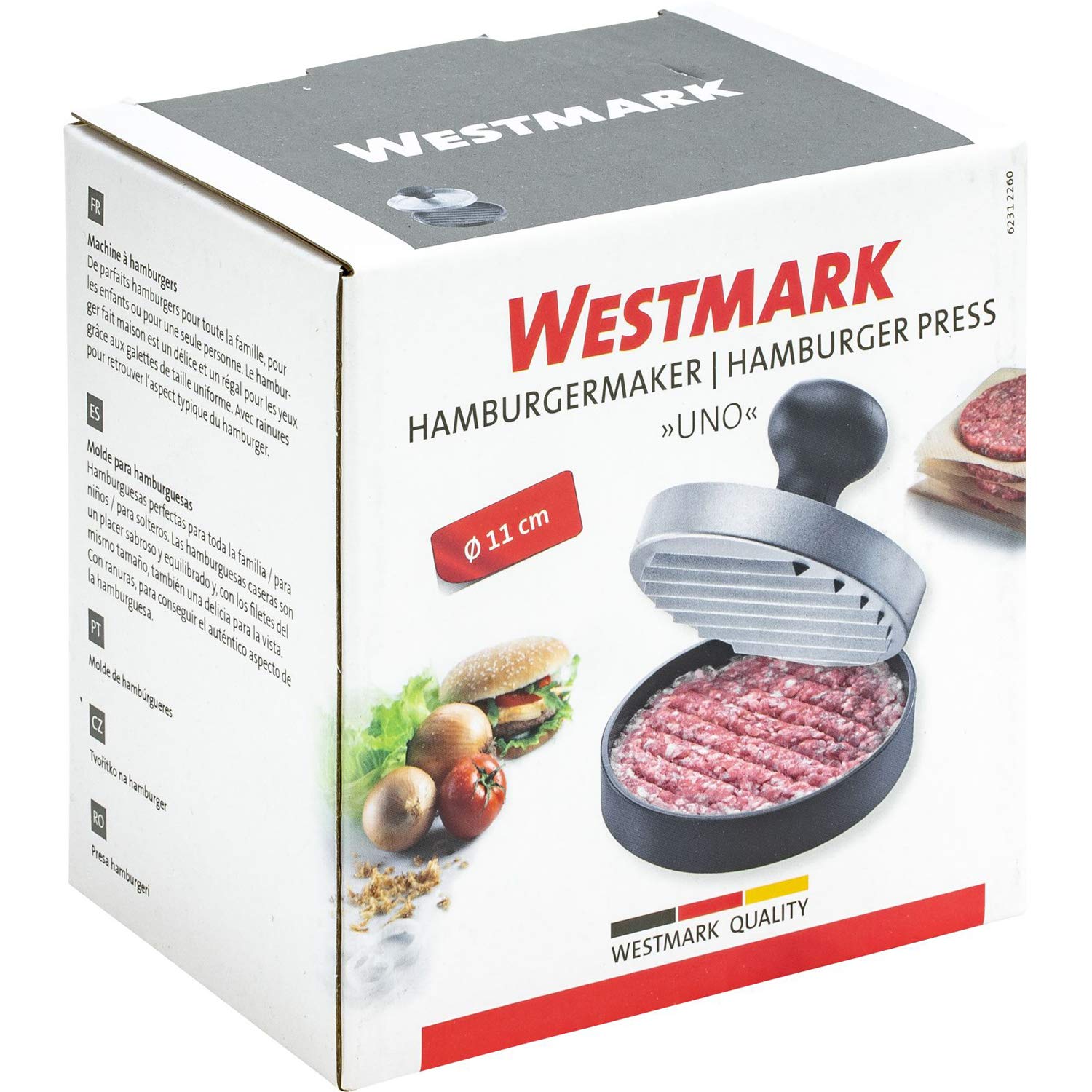 westmark-uno-62312260-presse-hamburger-diam-tre-11-cm-aluminium-plastique-noir-a image 8