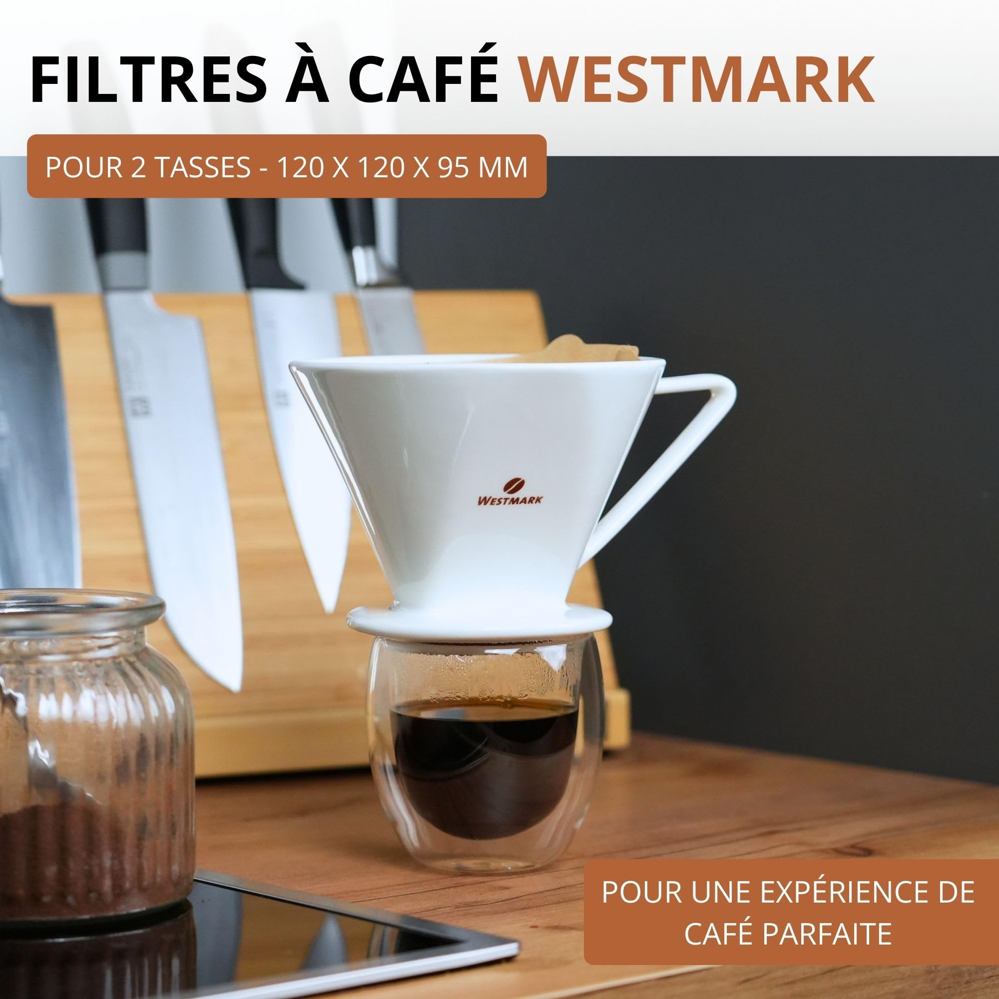 westmark-brasilia-24472260-porte-filtre-caf-en-porcelaine-taille-2-pour-2-tasses image 2