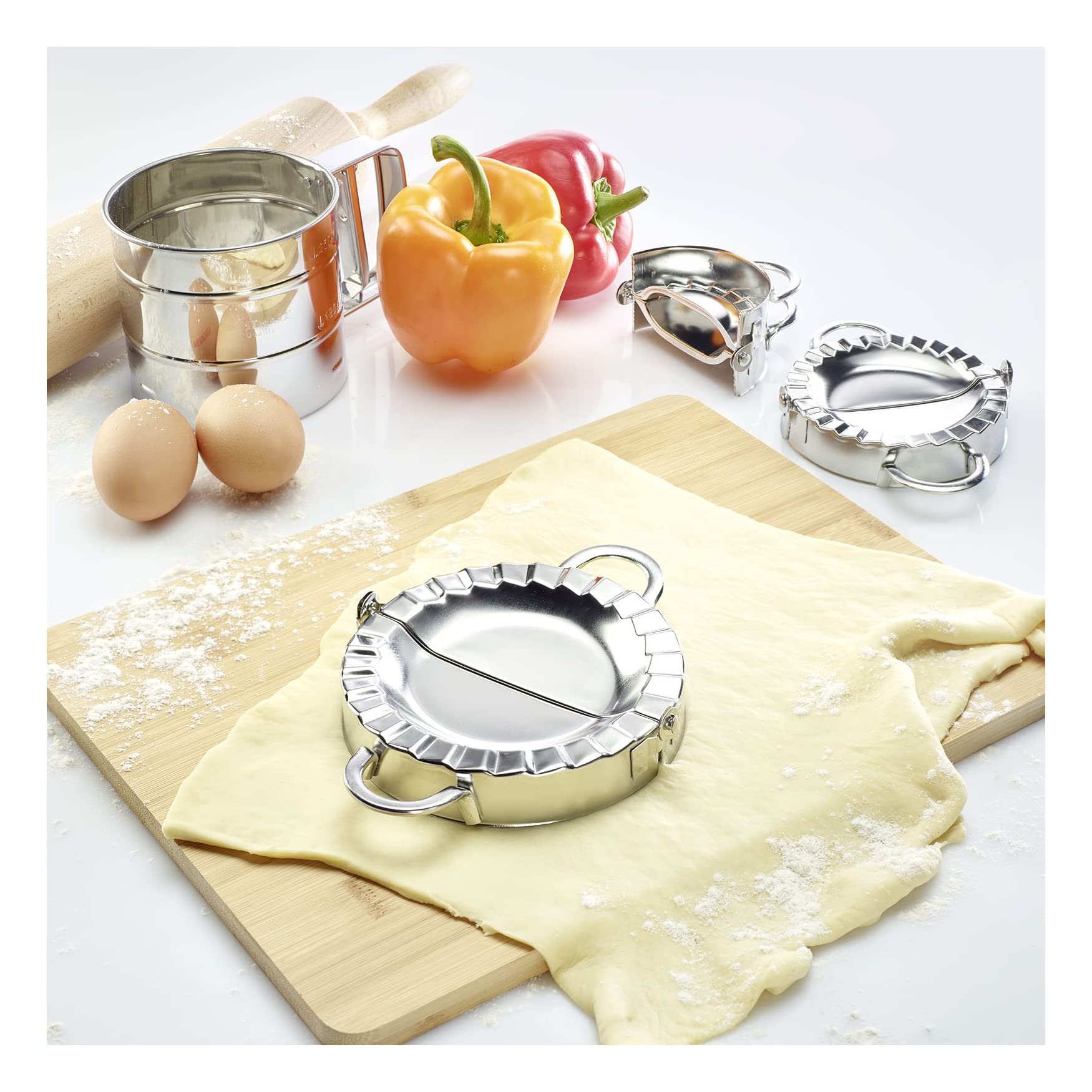 westmark-moule-raviolis-emilia-7-5-cm-avec-poign-es-acier-inoxydable-argent-6135 image 6