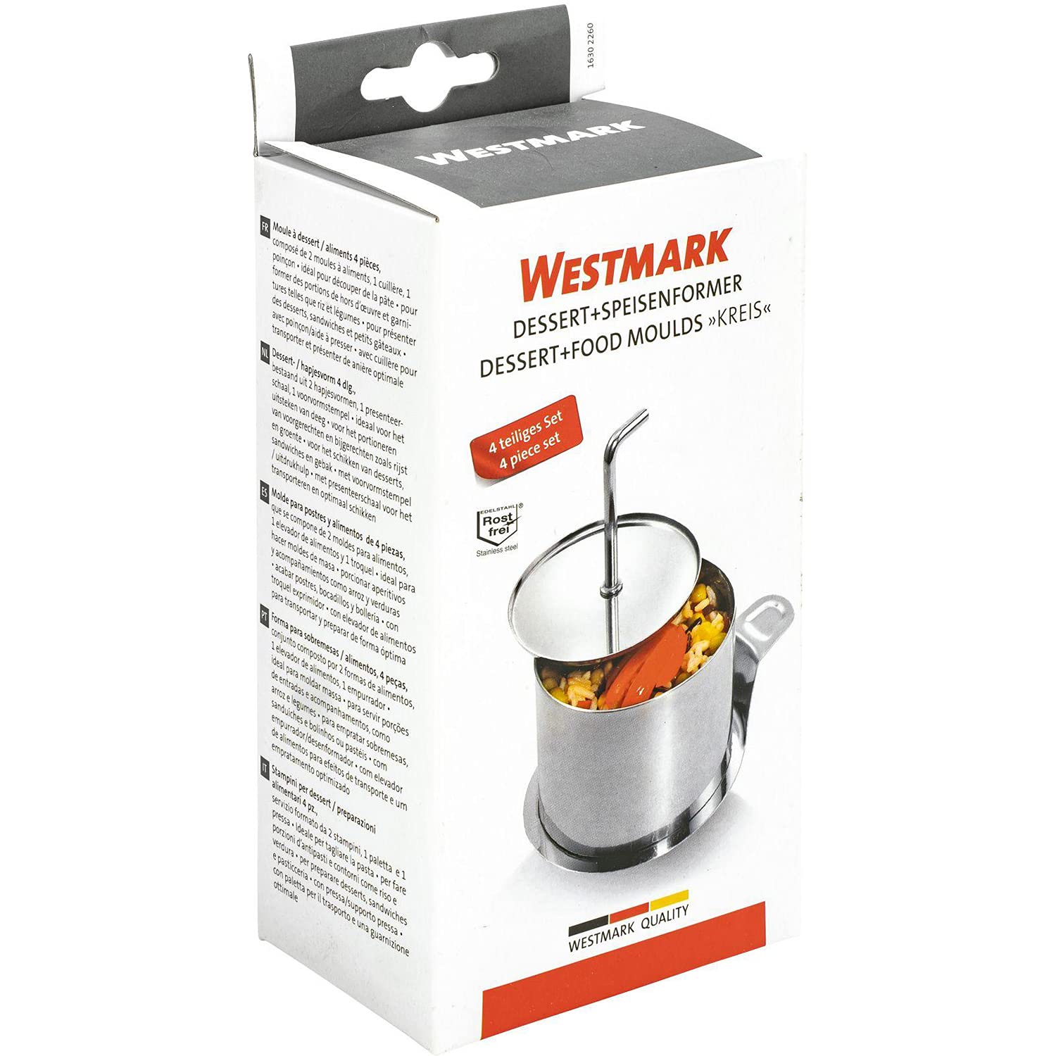 westmark-16302260-cercles-dessert-speisenformer-4-pi-ces-en-acier-inoxydable-arg image 7