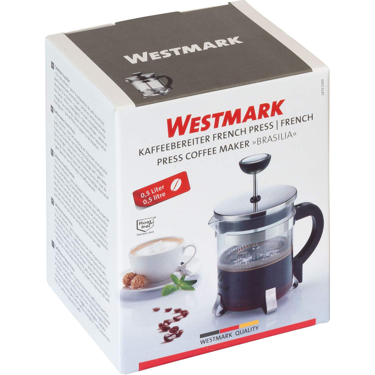 westmark-24702260-cafeti-re-piston-french-press-brasilia-500-ml-verre-borosilica image 8