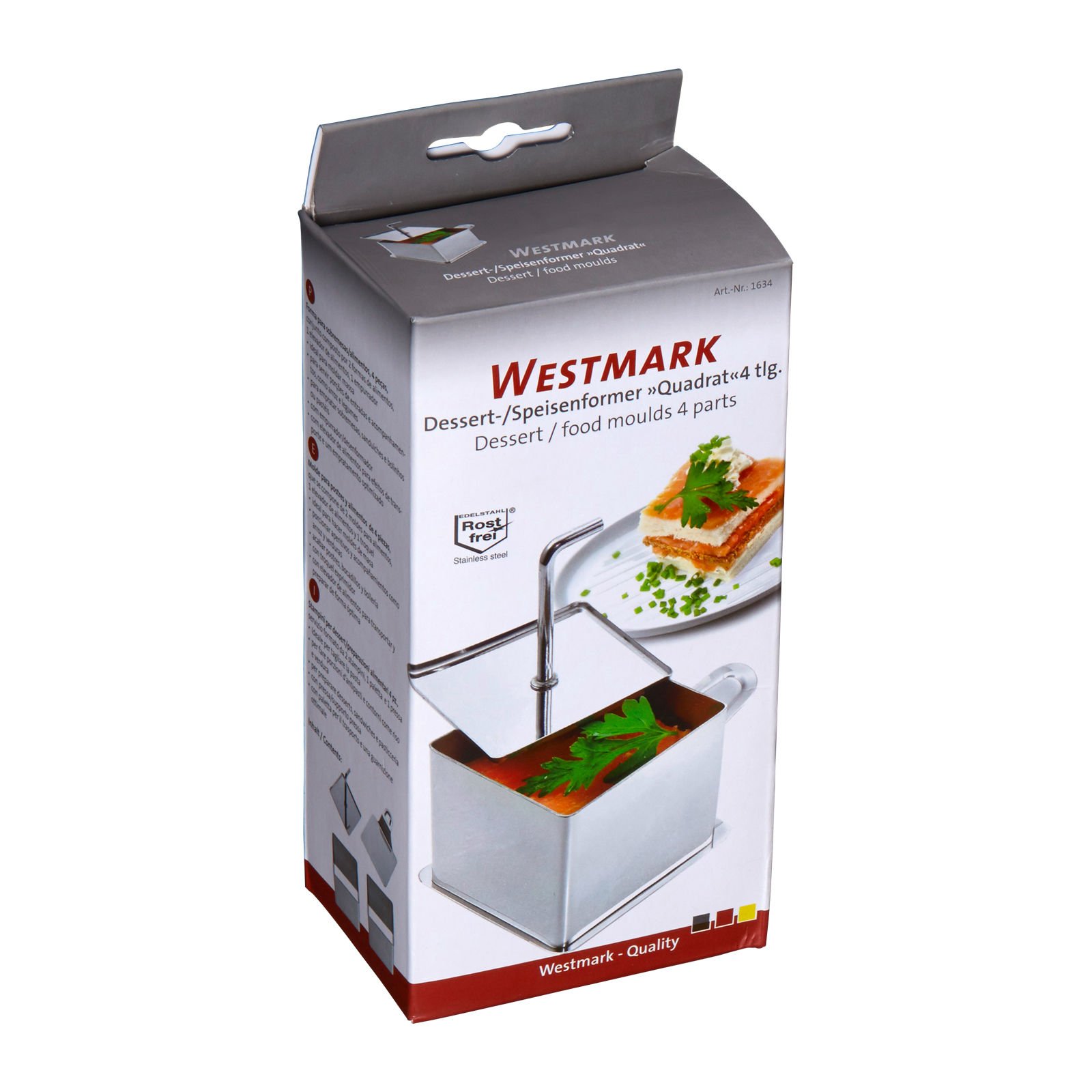 westmark-16342260-emporte-pi-ce-carr-lot-de-4-en-m-tal-6-5-x-6-5-cm-d-coupe-p-te image 6