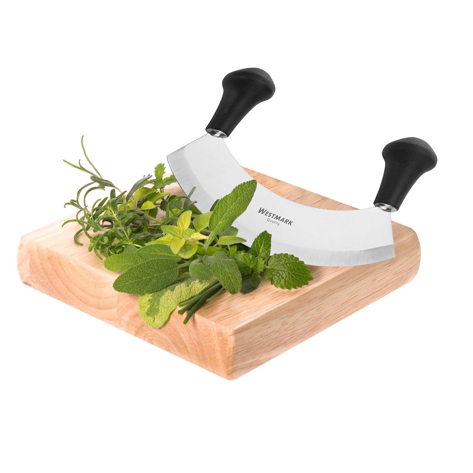 westmark-uno-12932270-couteau-hachoir-herbes-1-lame-17-cm-acier-inoxydable-utili image 5