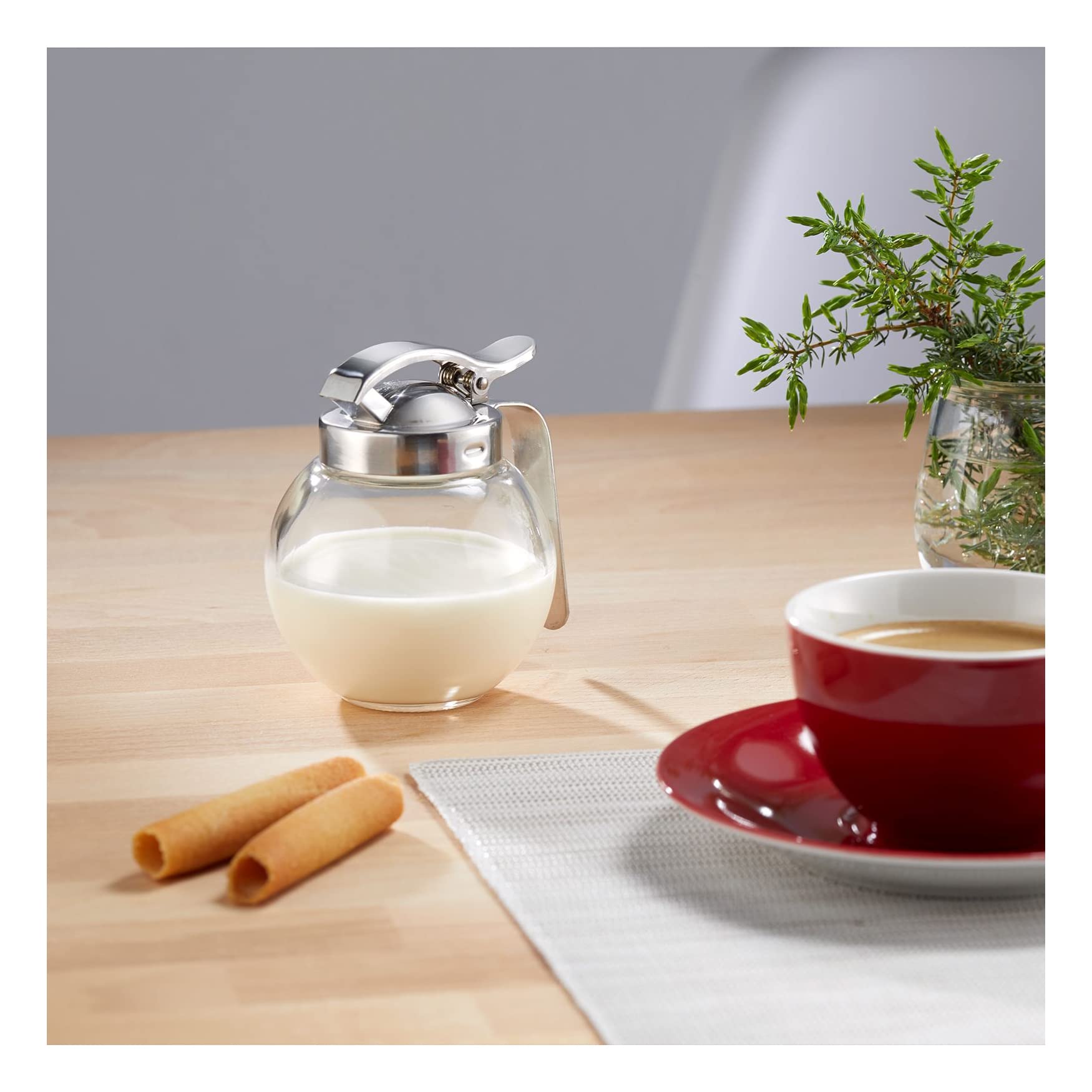 westmark-roma-654022e2-lot-de-6-distributeurs-miel-en-verre-et-acier-inoxydable- image 2