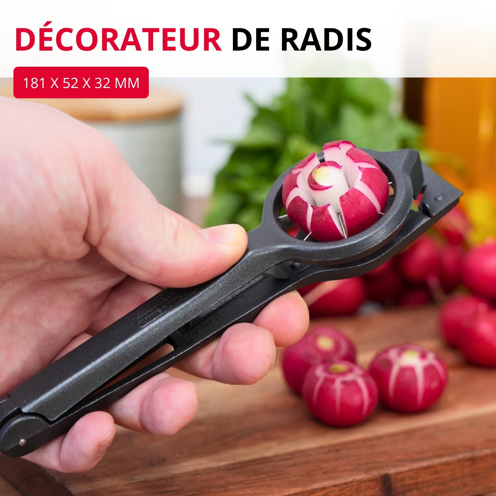 westmark-decoretto-black-edition-51207760-coupe-radis-d-coratif-sculpte-roses-de image 2