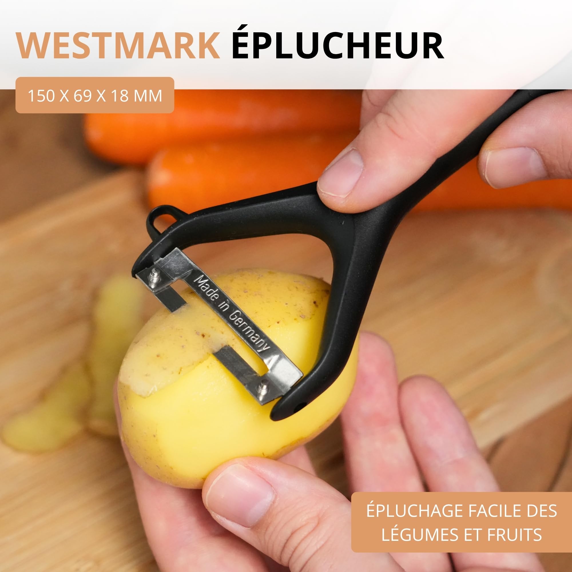 westmark-gentle-plucheur-de-l-gumes-et-asperges-lame-inox-mobile-avec-ergot-aff- image 2